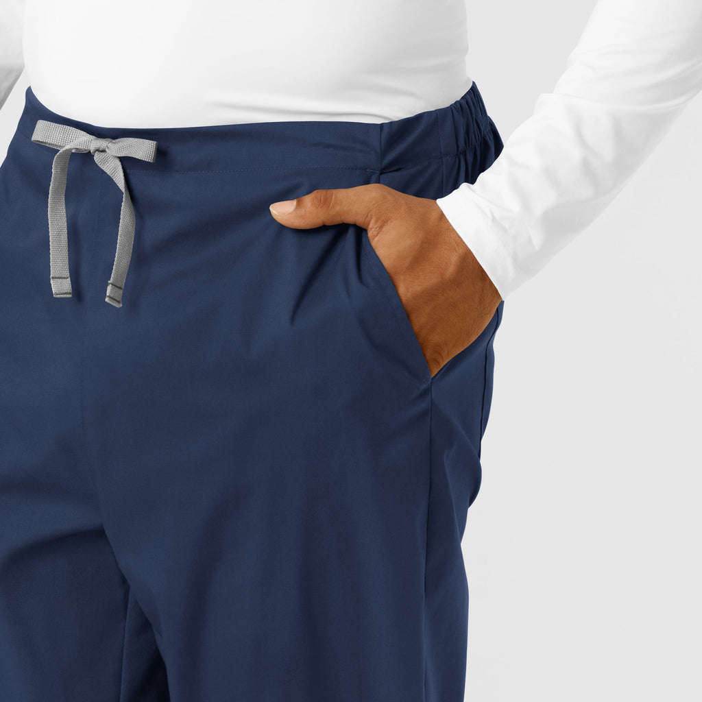 WonderWORK 507 Men's Cargo Jogger Scrub Pants Navy