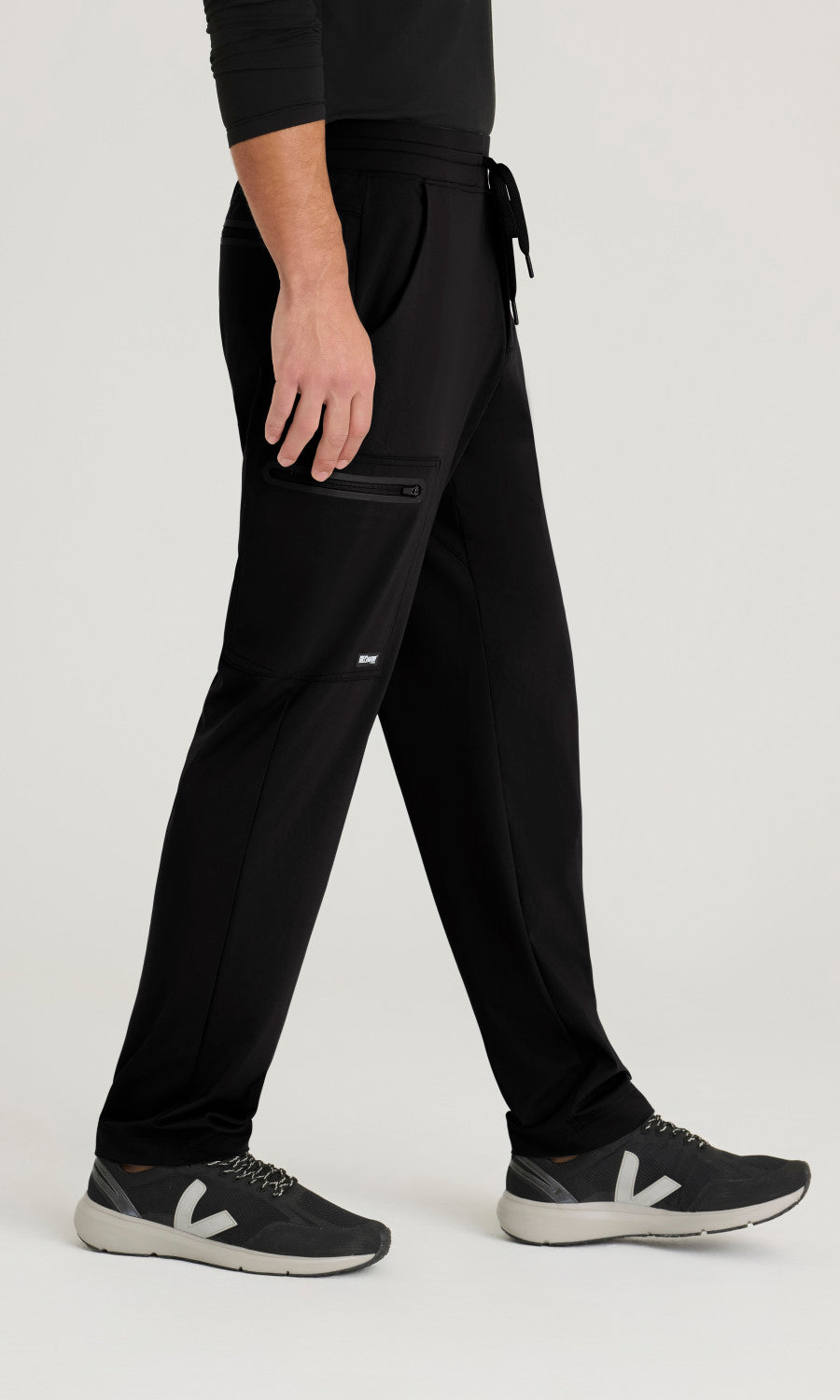 Grey's Anatomy Knit Stretch GRSP706 Focus Pant Black