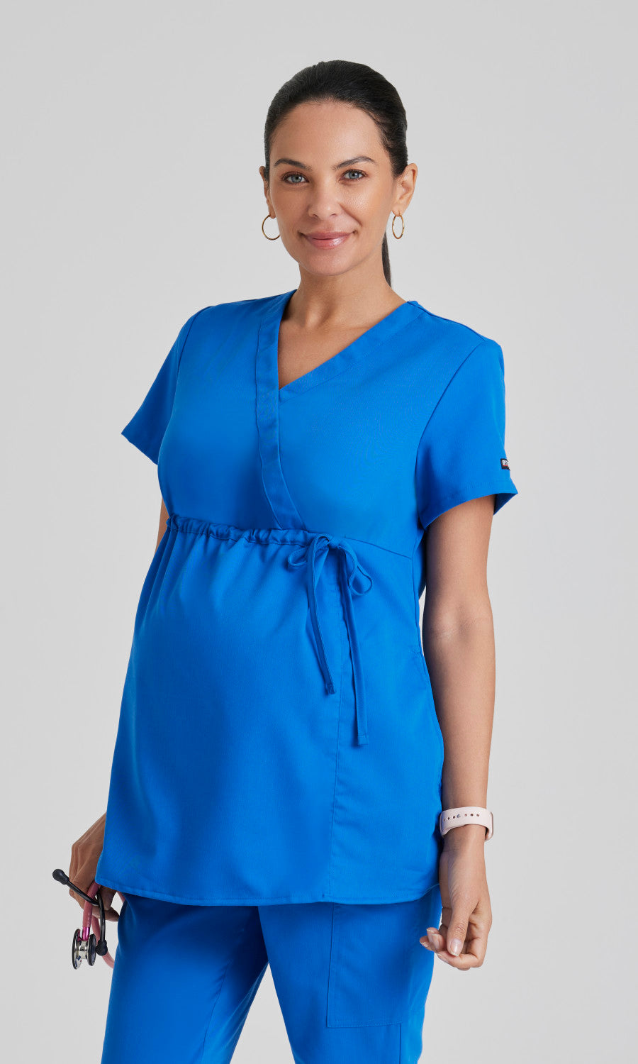 Grey's Anatomy GRT094 Lilah Scrub Top New Royal