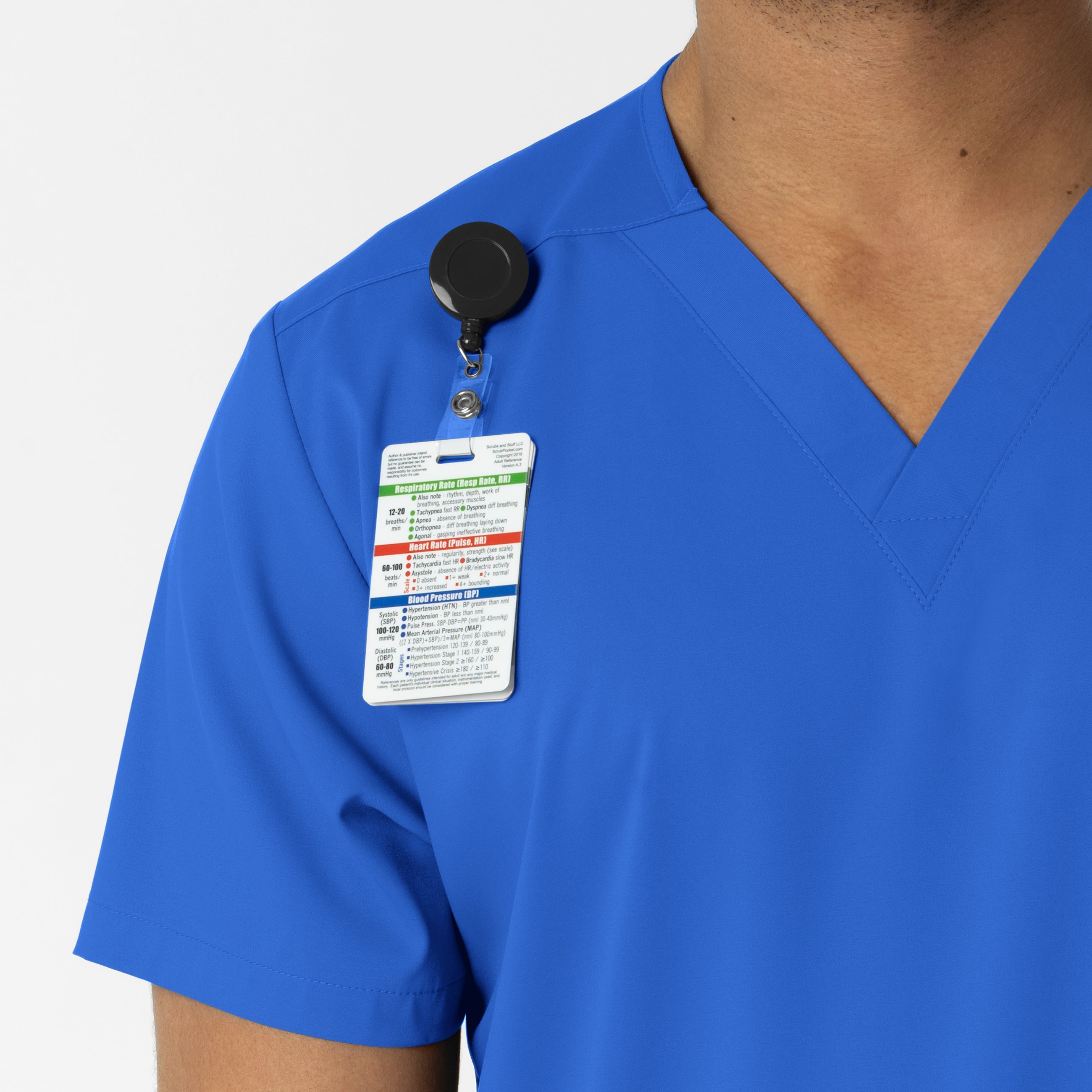 Boundless 6051 Unisex V-Neck Scrub Top Royal