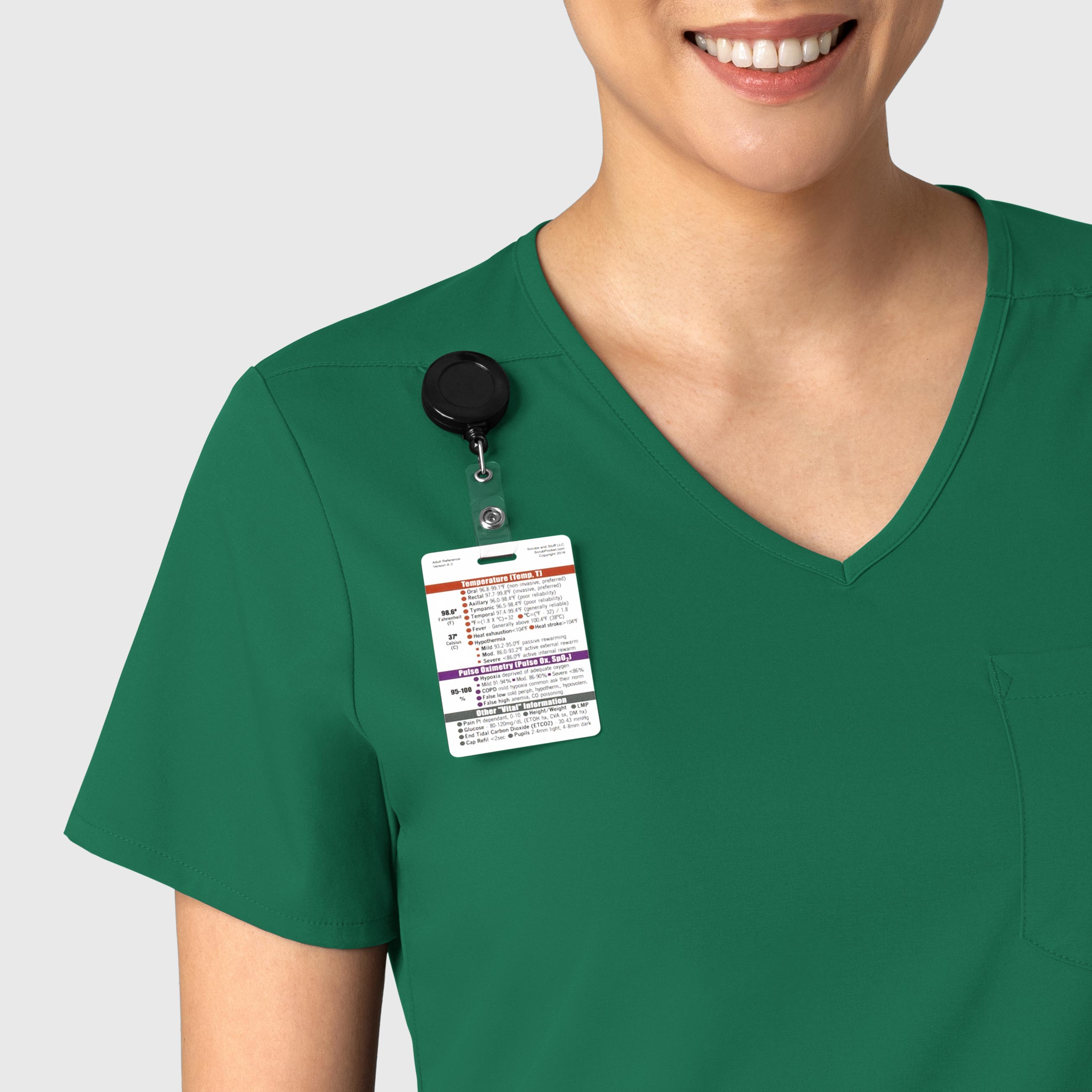 Boundless 6151 Tuck-In Scrub Top Hunter