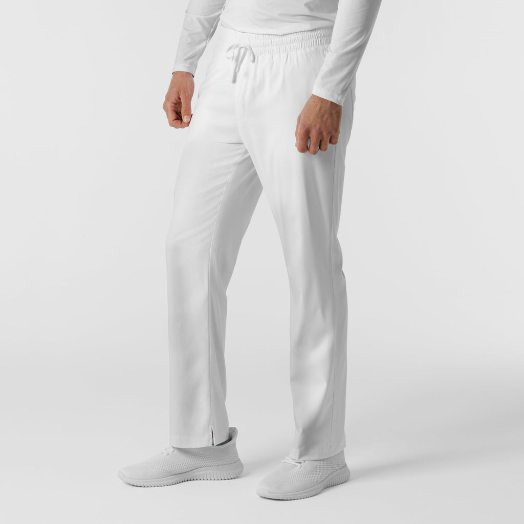 Boundless 5351 Men's Straight Leg Scrub Pants White