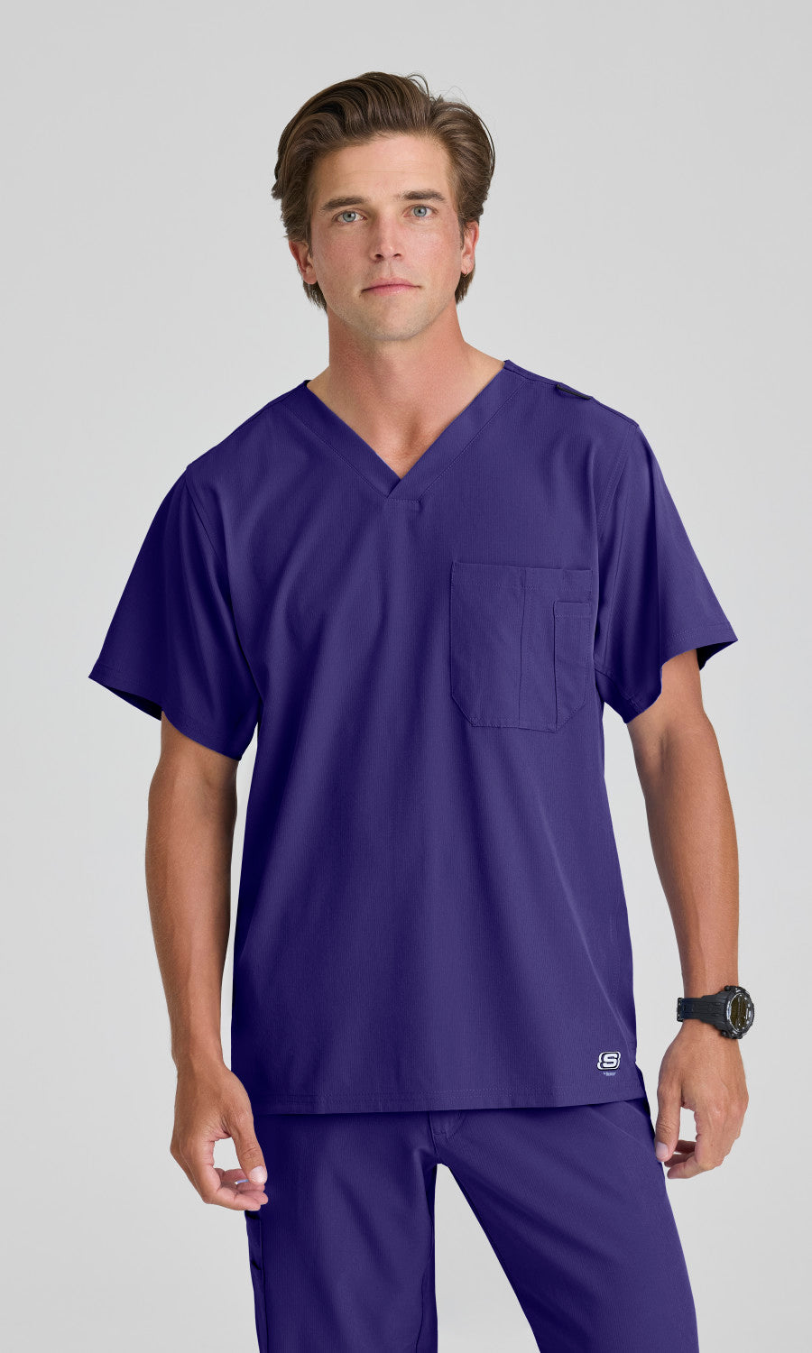 Skechers SK0112 Structure Scrub Top New Grape