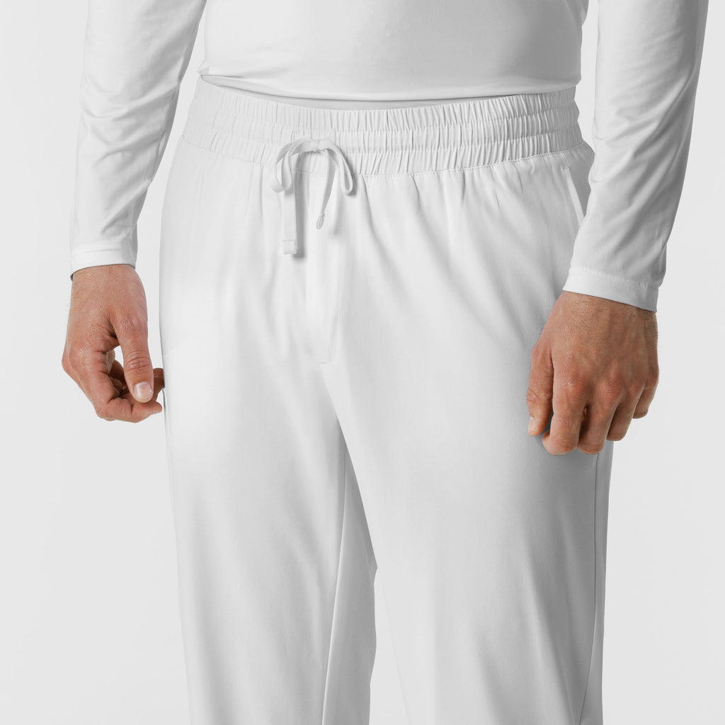 Boundless 5351 Men's Straight Leg Scrub Pants White