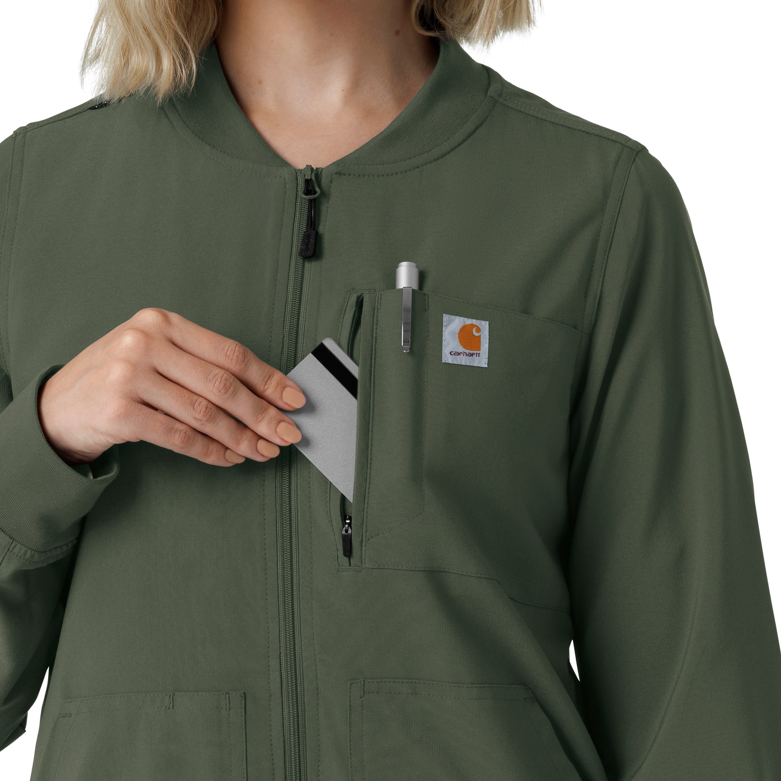Force Cross-Flex C82410 Women's Lightweight Scrub Jacket Olive