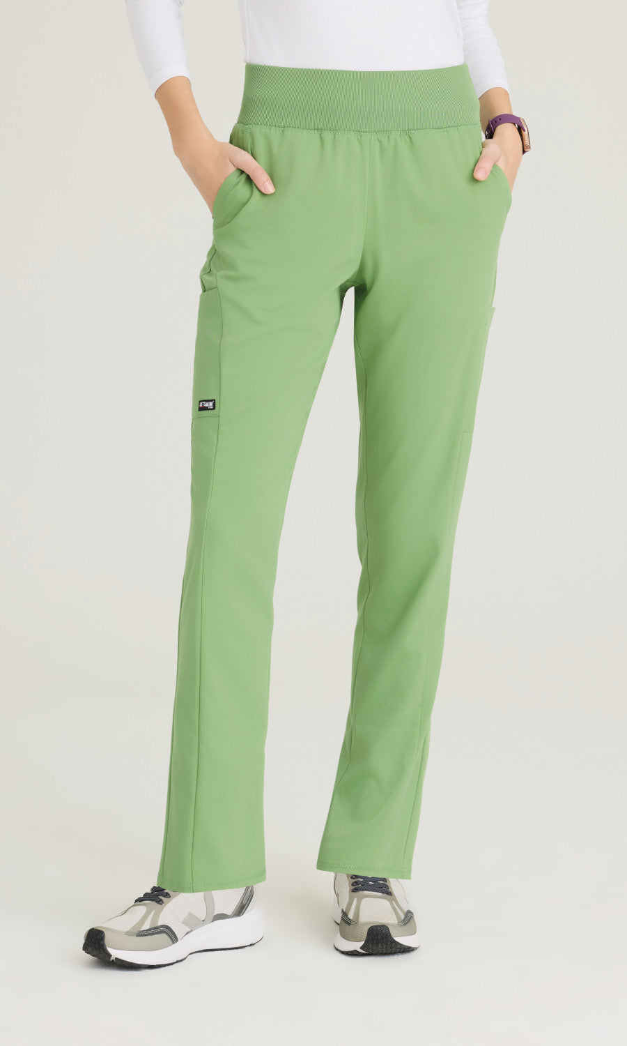 Grey's Anatomy Spandex Stretch GRSP692 Renee Pant Sweet Basil