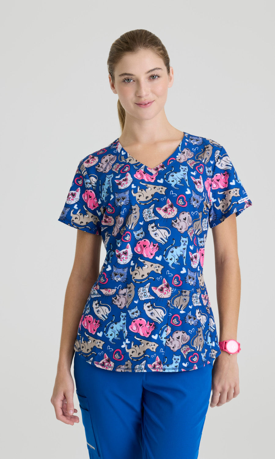 Skechers SKT021 Women's Essence Top in I Love Kitties by Barco