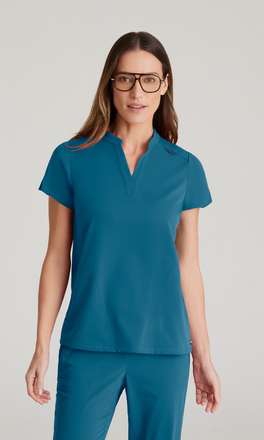 Grey's Anatomy Stretch GRST230 Avery Scrub Top Bahama