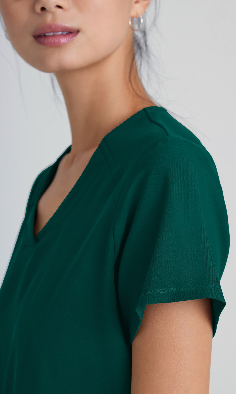 Grey's Anatomy Evolve GSST180 Rhythm Scrub Top Hunter Green