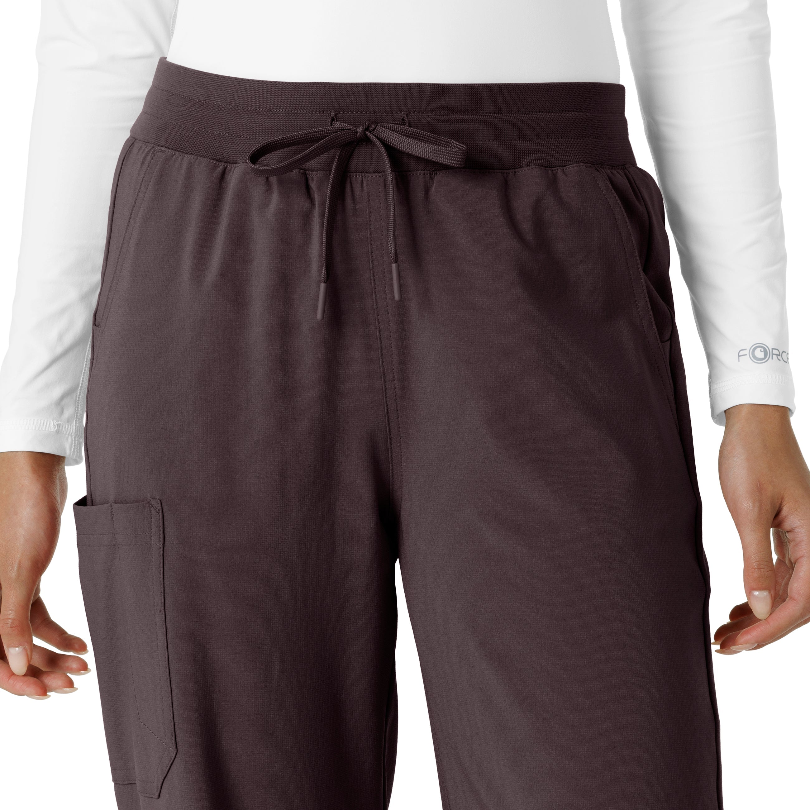 Force Cross-Flex C53310 Women's Boot Cut Scrub Pants Dark Sepia