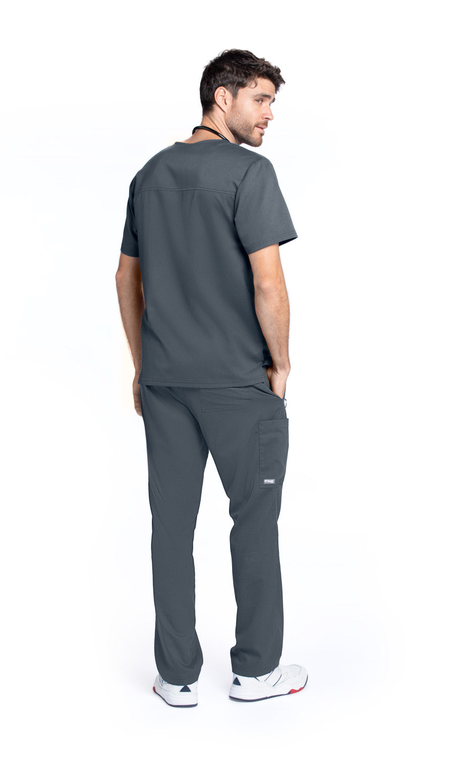 Grey's Anatomy Classic GRT091 Evan Scrub Top Granite