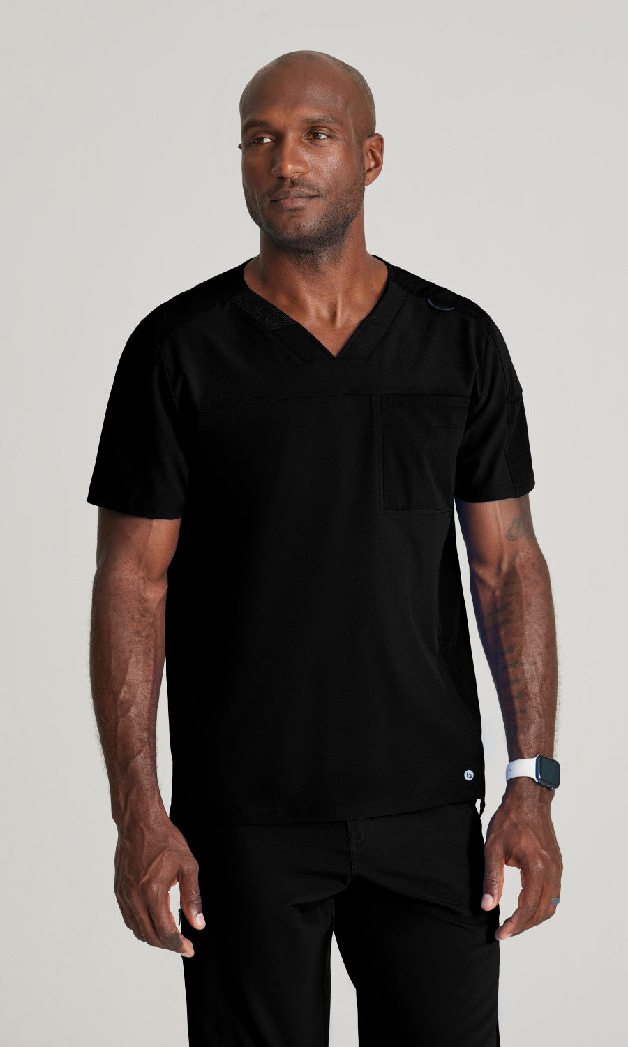 Barco One BOT195 Velocity Scrub Top Black