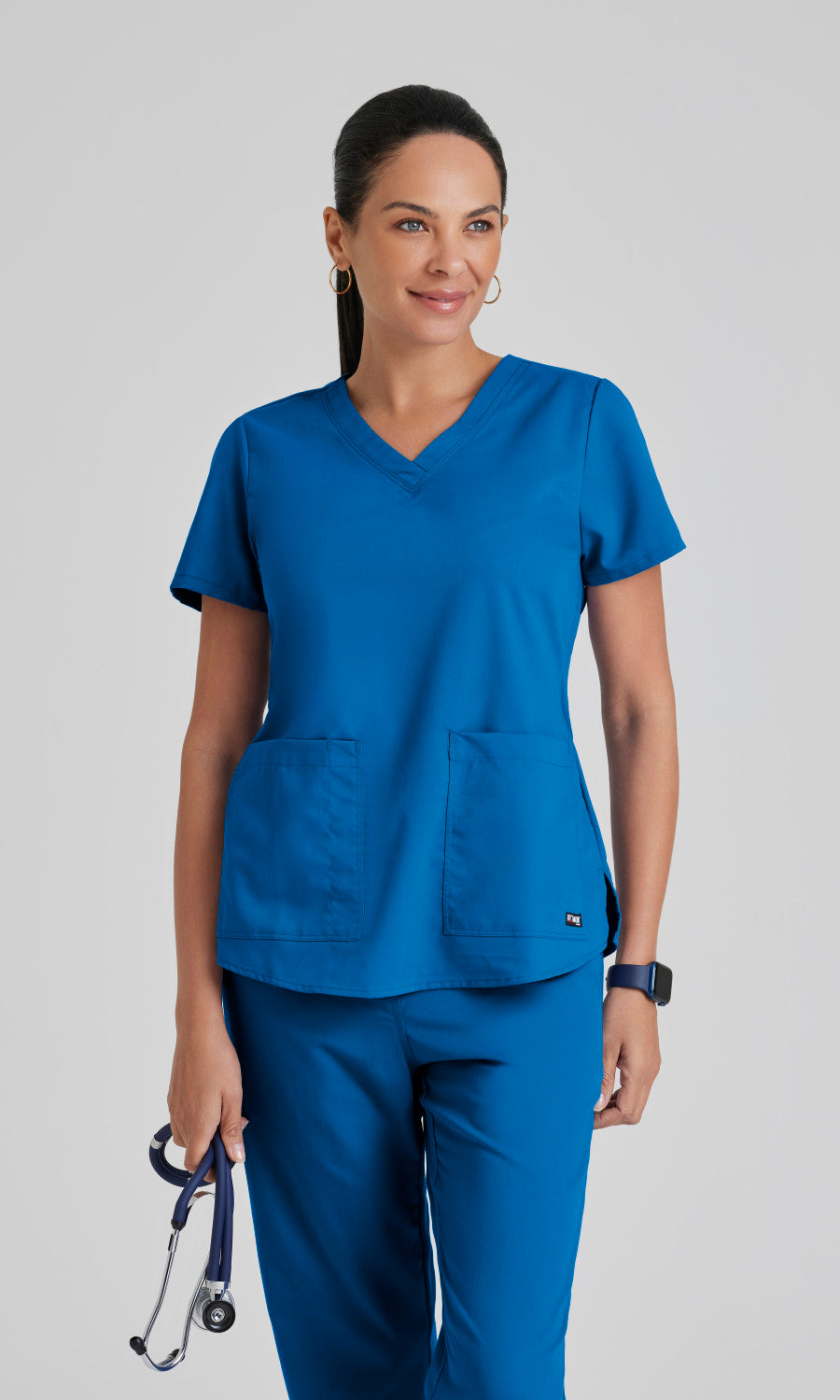 Grey's Anatomy 71166 Aubrey Scrub Top New Royal