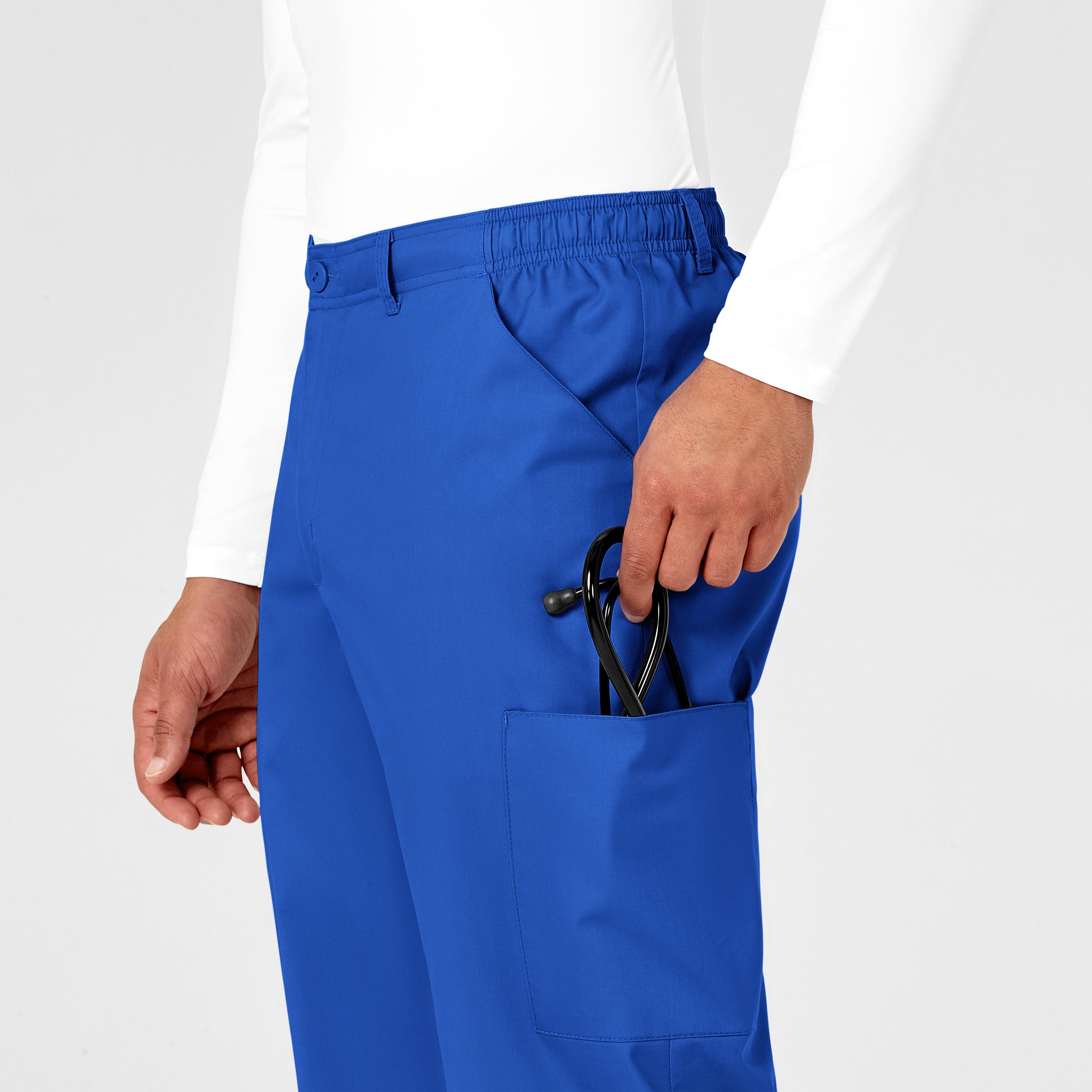WonderWORK 503 Men's Cargo Scrub Pants Royal