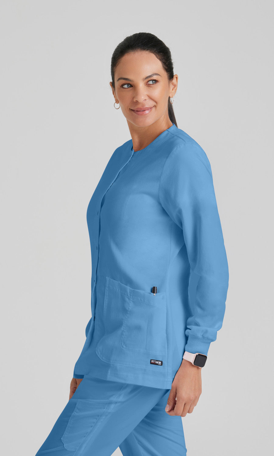 Grey's Anatomy 4450 Jamie Scrub Jacket Ciel Blue