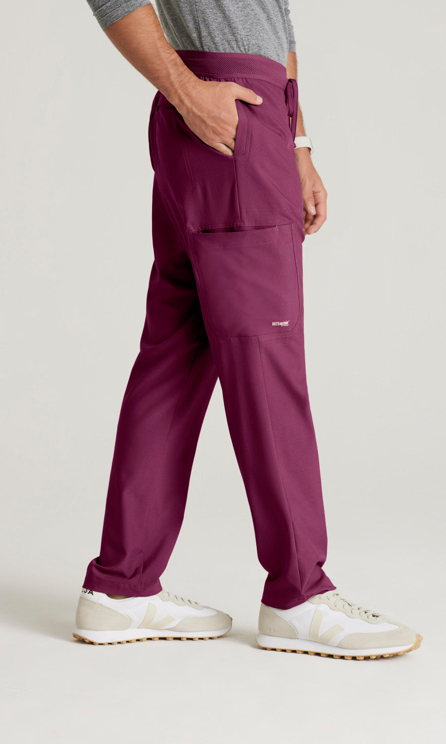 Grey's Anatomy Evolve GSSP649 Highland Scrub Pants Wine