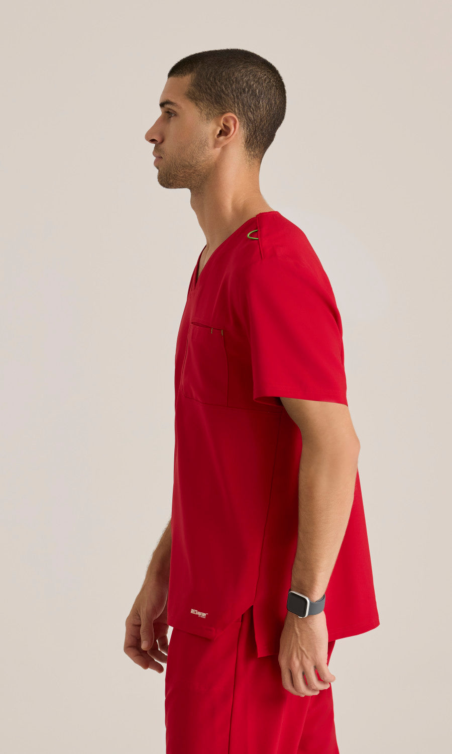 Grey's Anatomy Evolve GSST179 Journey Scrub Top True Red