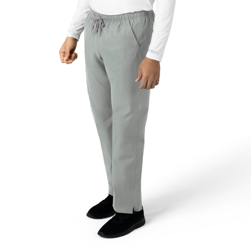 Force Essentials C55013 Unisex Elastic Waist Cargo Scrub Pants Grey