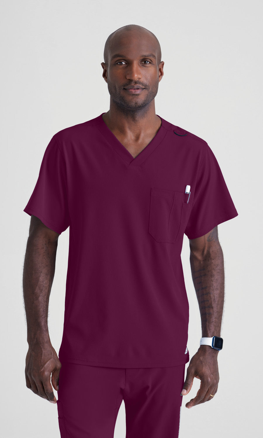 Skechers SK0112 Structure Scrub Top Wine