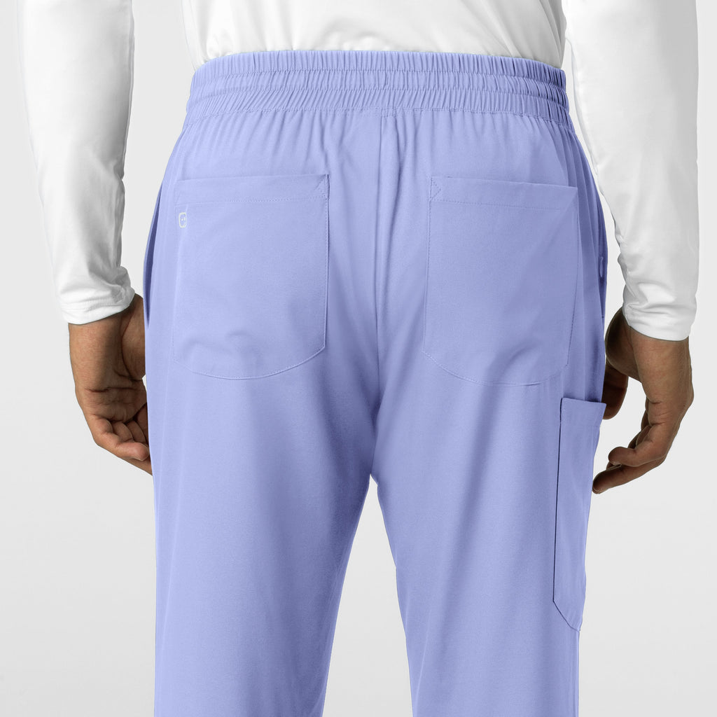 Boundless 5351 Men's Straight Leg Scrub Pants Ceil Blue