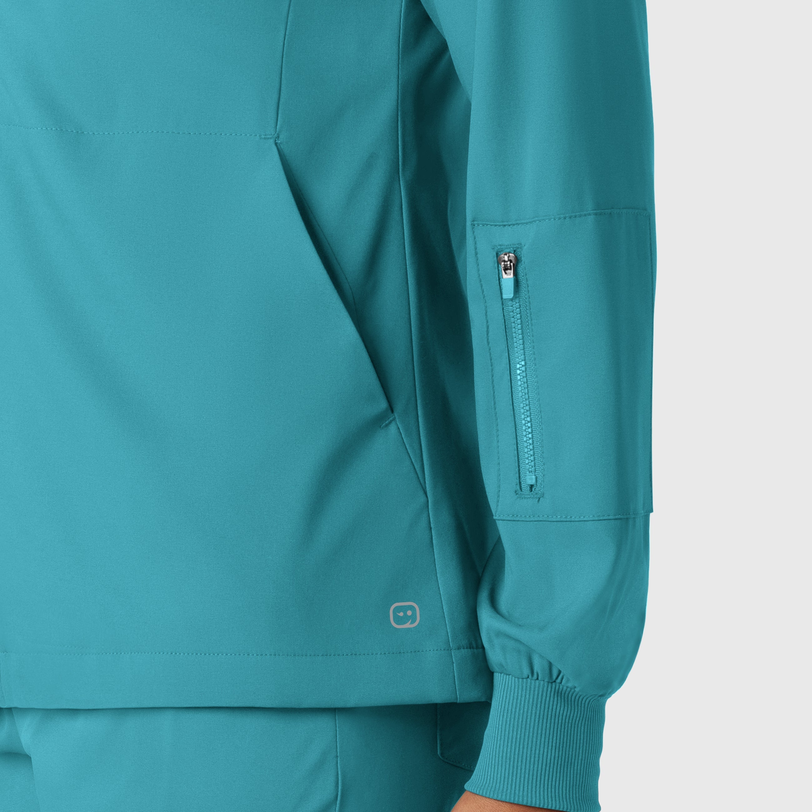 Boundless 8151 Warm Up Scrub Jacket Teal