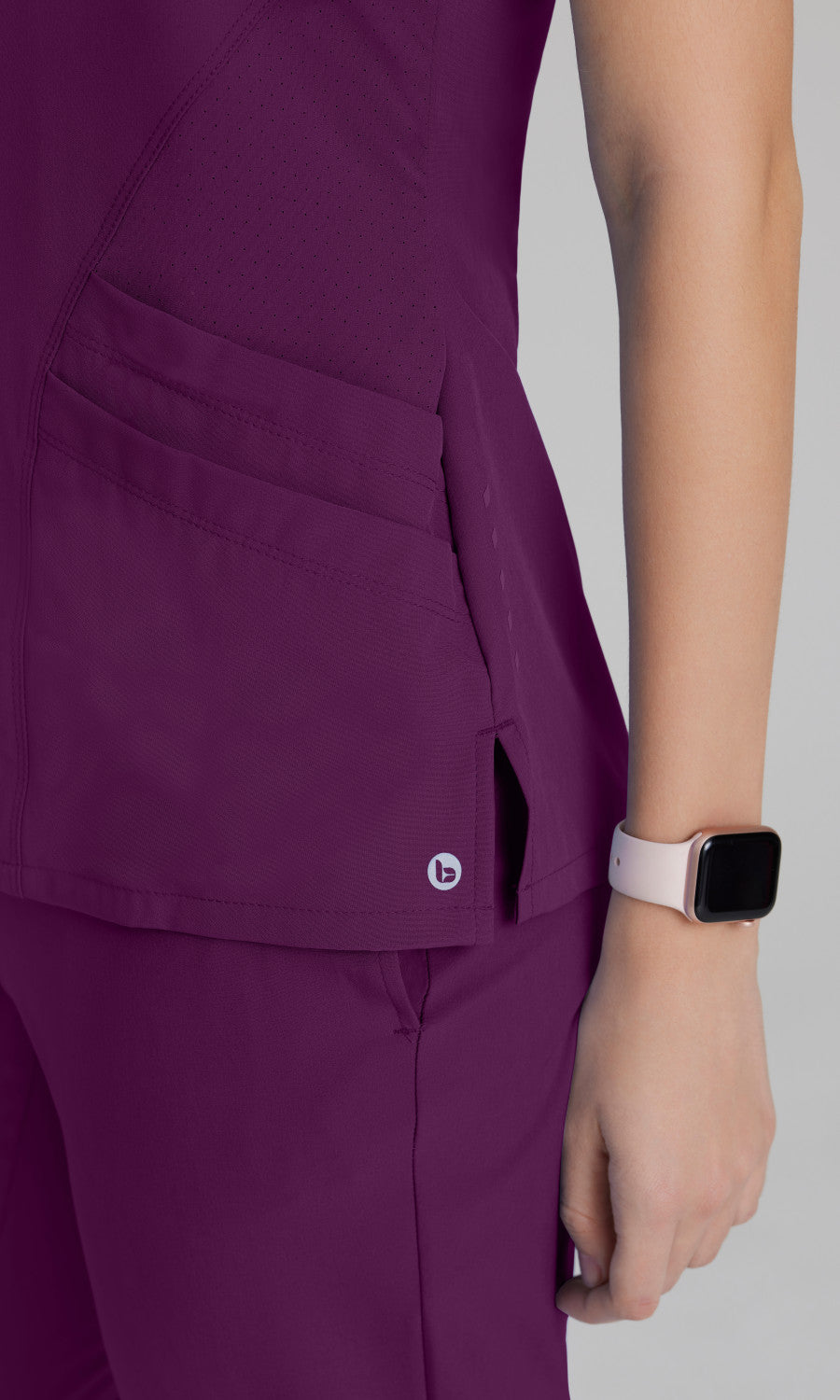 Barco One 5106 Pulse Scrub Top Wine