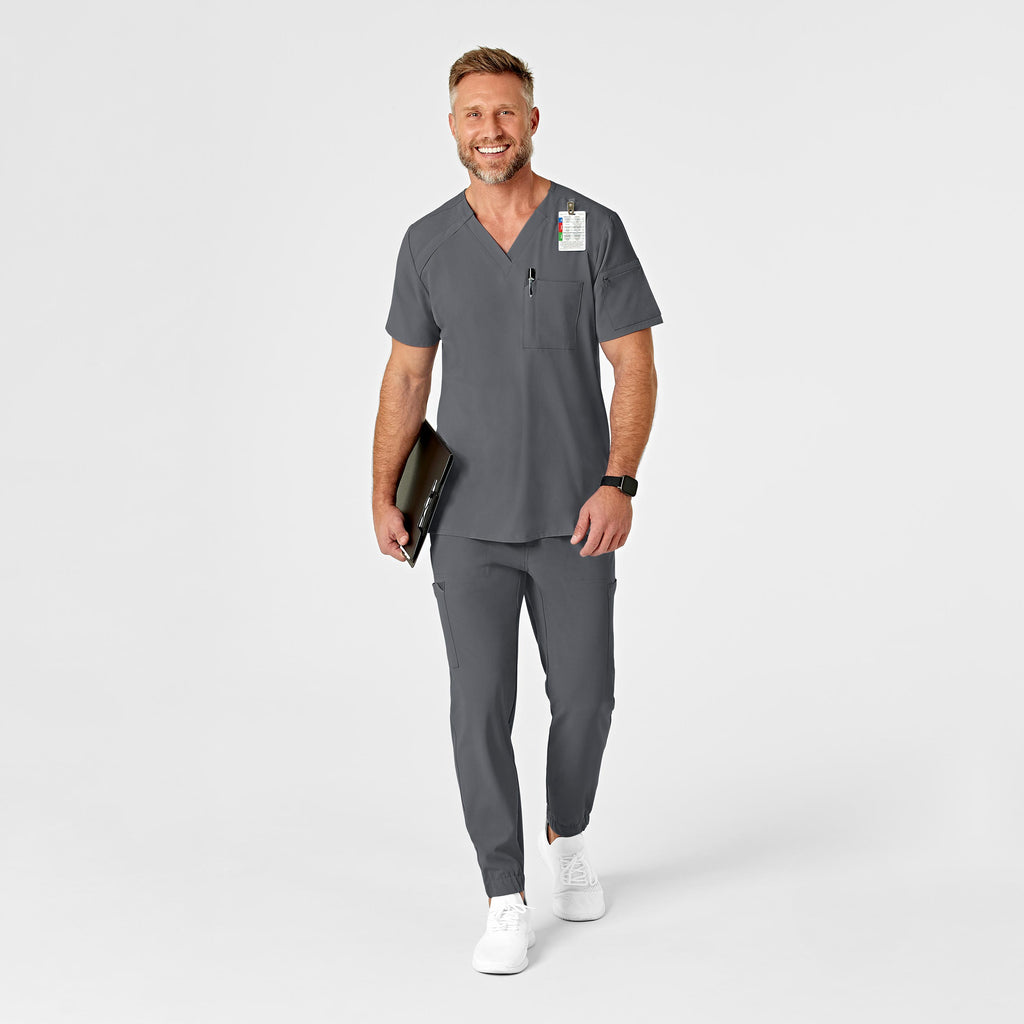 RENEW 5034 Men's Jogger Scrub Pants Pewter