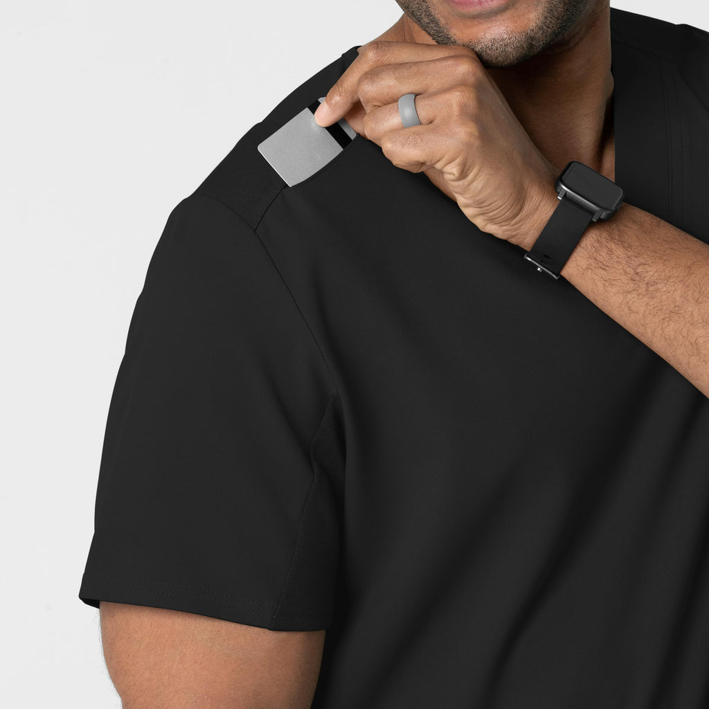 Thrive 6622 Men's Utility V-Neck Scrub Top Black