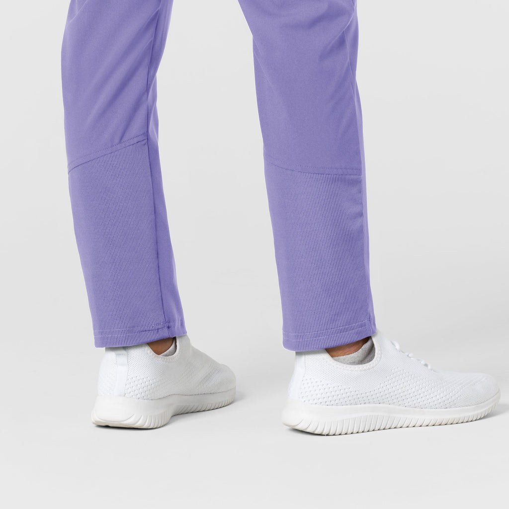 W123 5045 Flex-n-Reach Track Scrub Pants Iris Purple