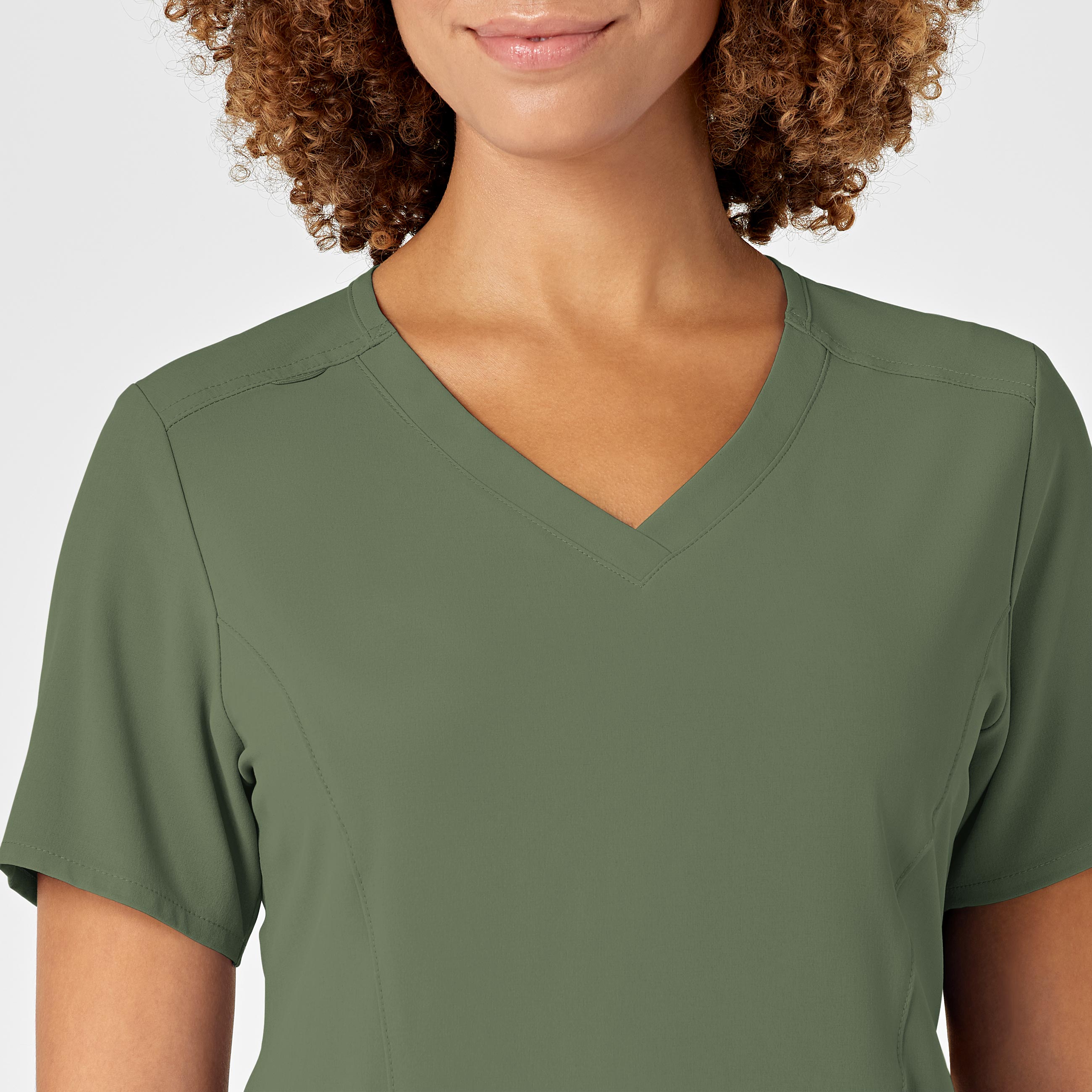 RENEW 6134 V-Neck Scrub Top Olive