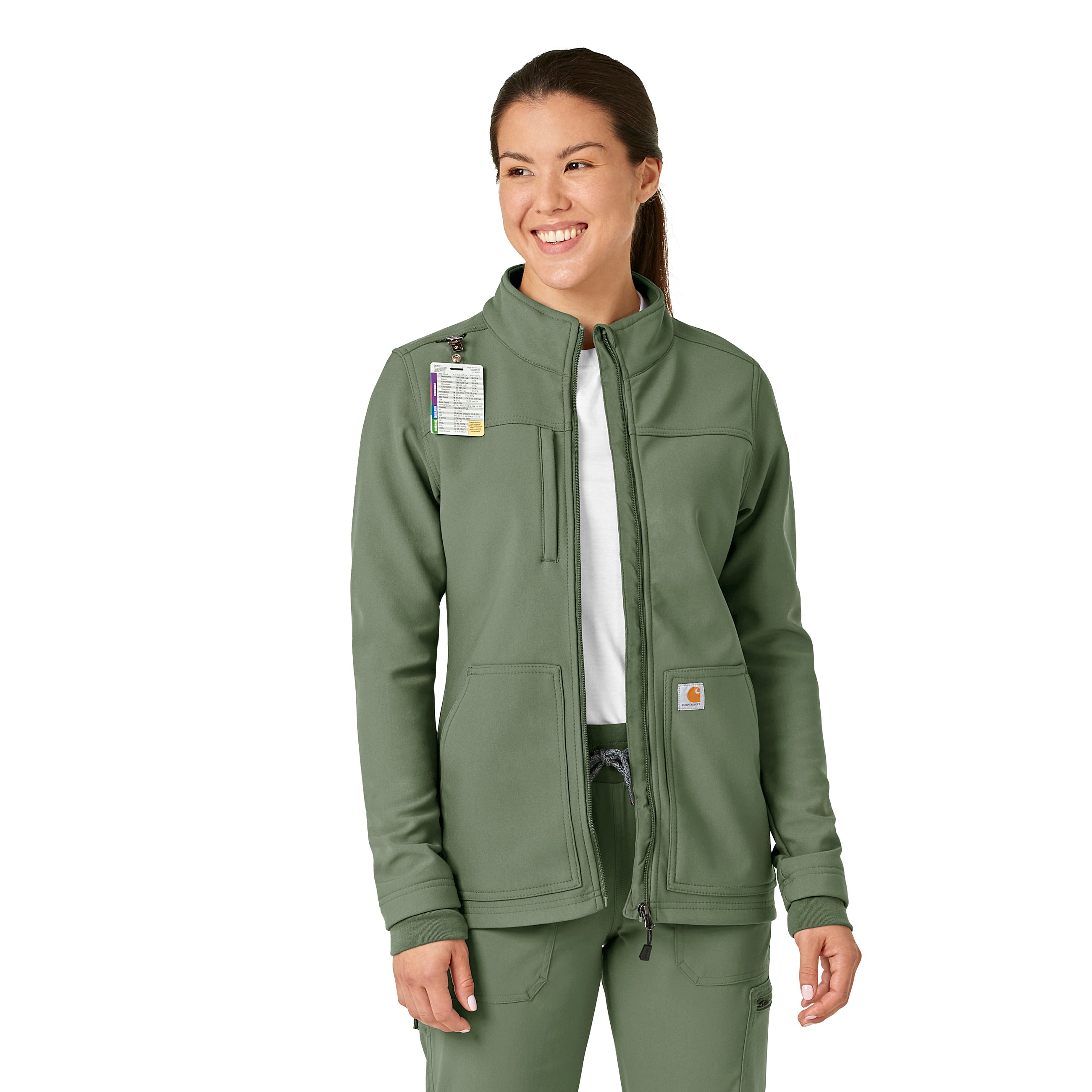 Rugged Flex C81023 Bonded Fleece Jacket Olive