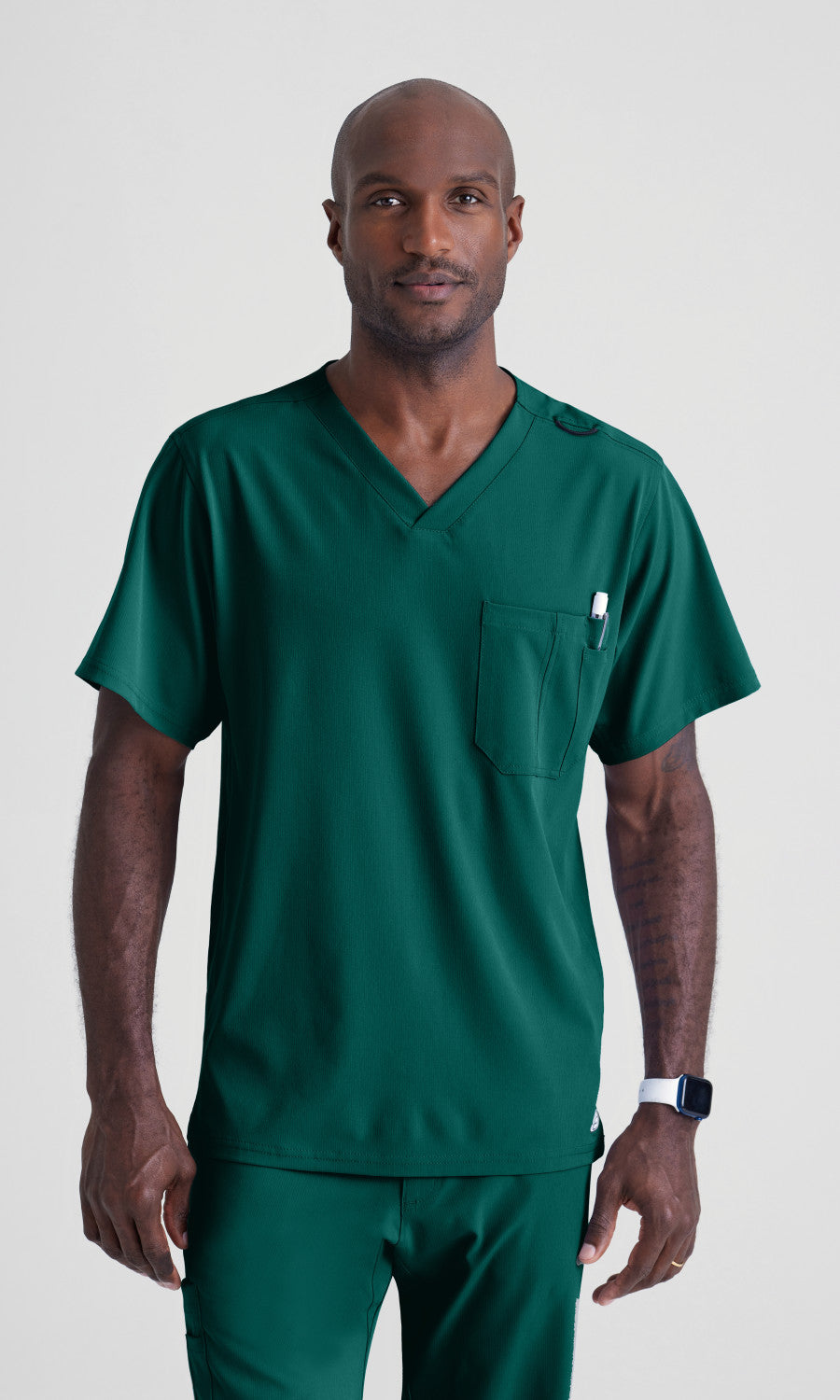Skechers SK0112 Structure Scrub Top Hunter Green