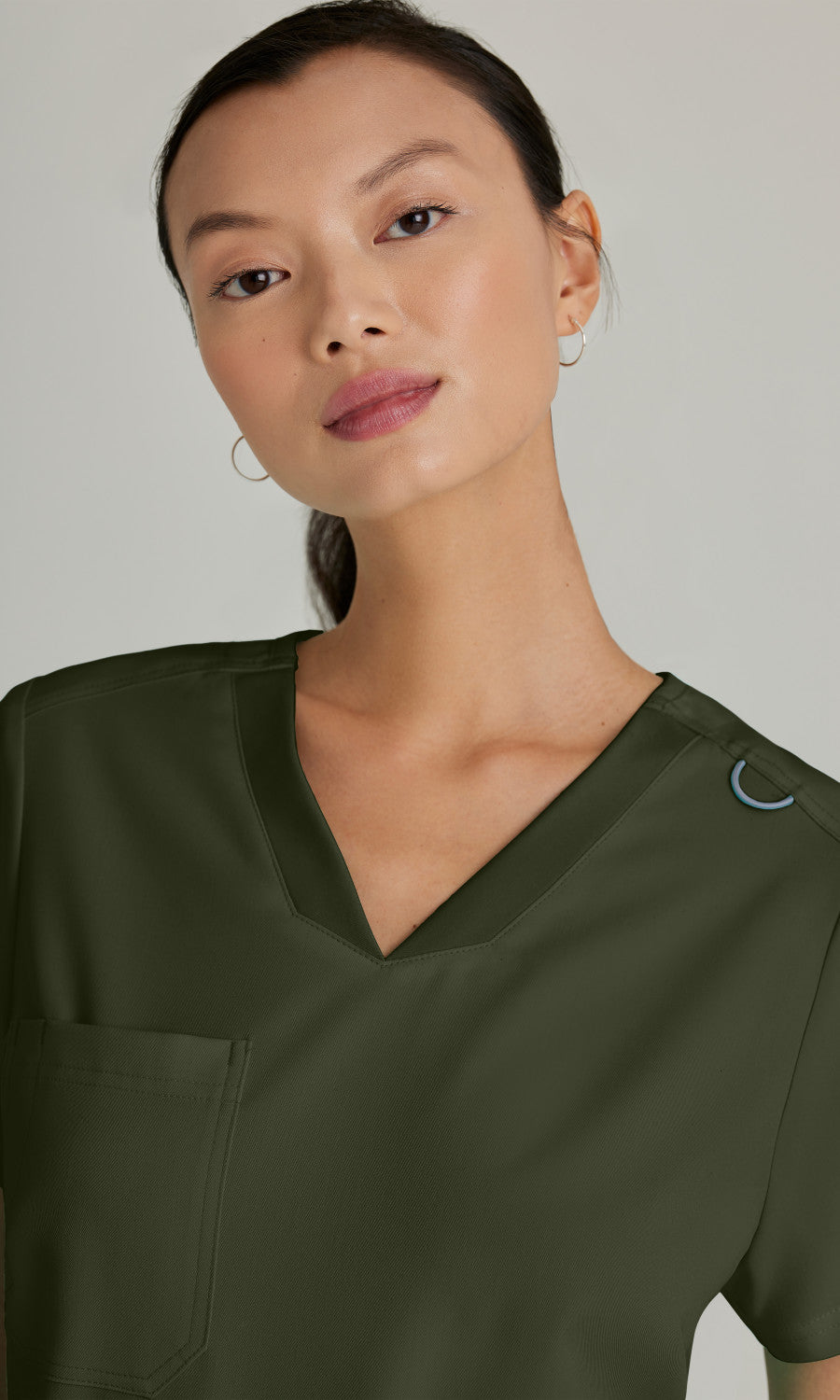 Grey's Anatomy Stretch GVST028 Bree Scrub Top Olive