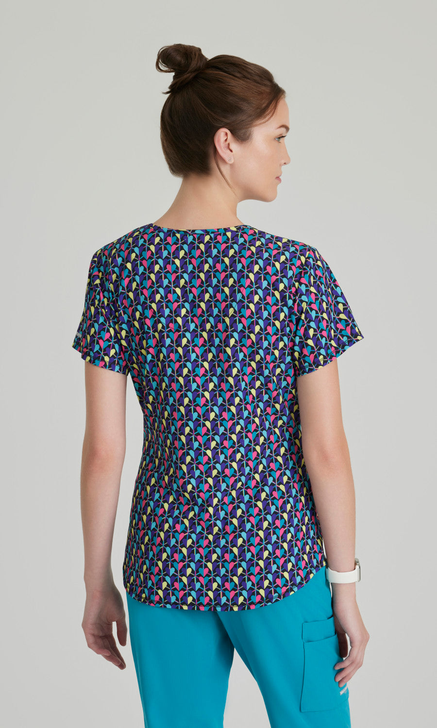 Skechers SKT021 Essence Scrub Top Deco Hearts