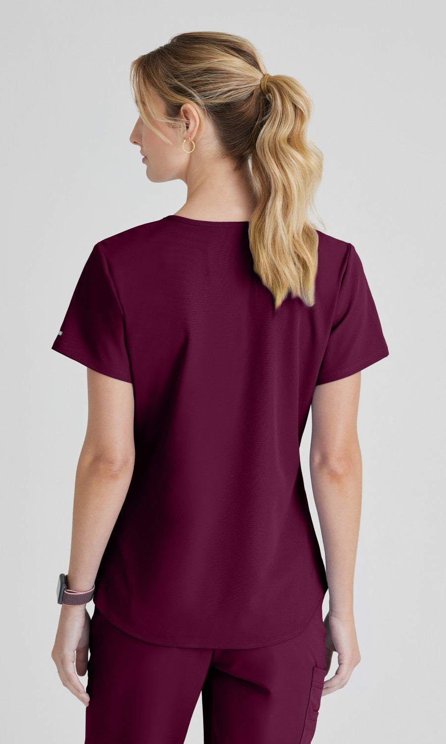 Skechers SK101 Breeze Scrub Top Wine