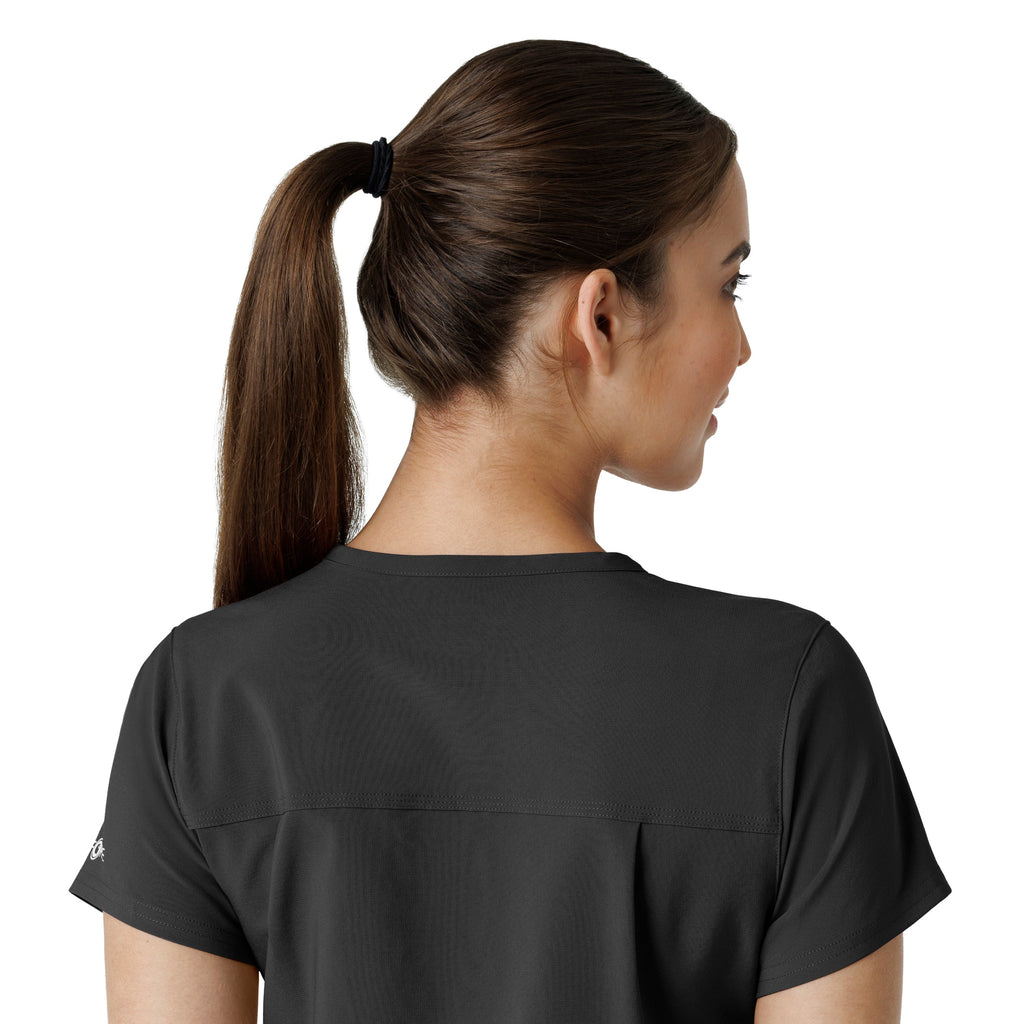 Force Cross-Flex C13410 Tuck-In Scrub Top Black