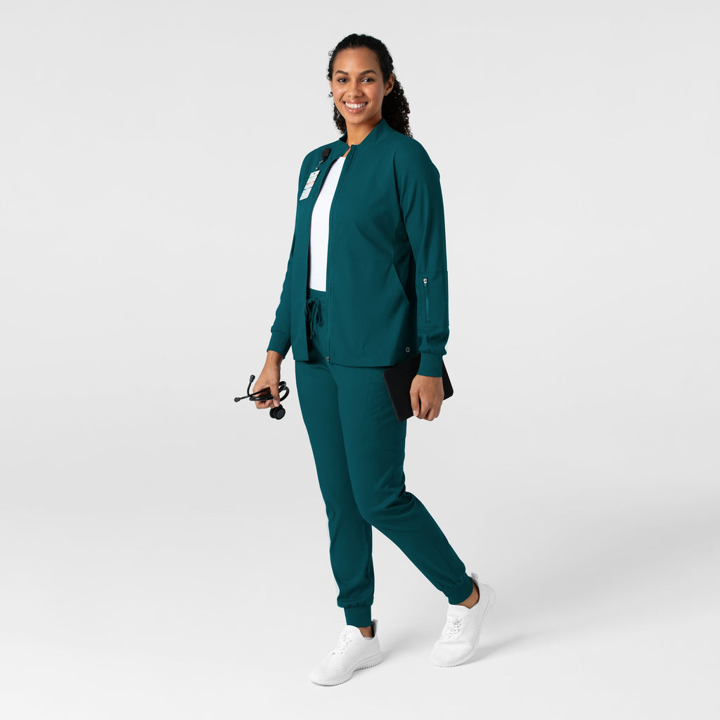Boundless 8151 Warm Up Scrub Jacket Caribbean