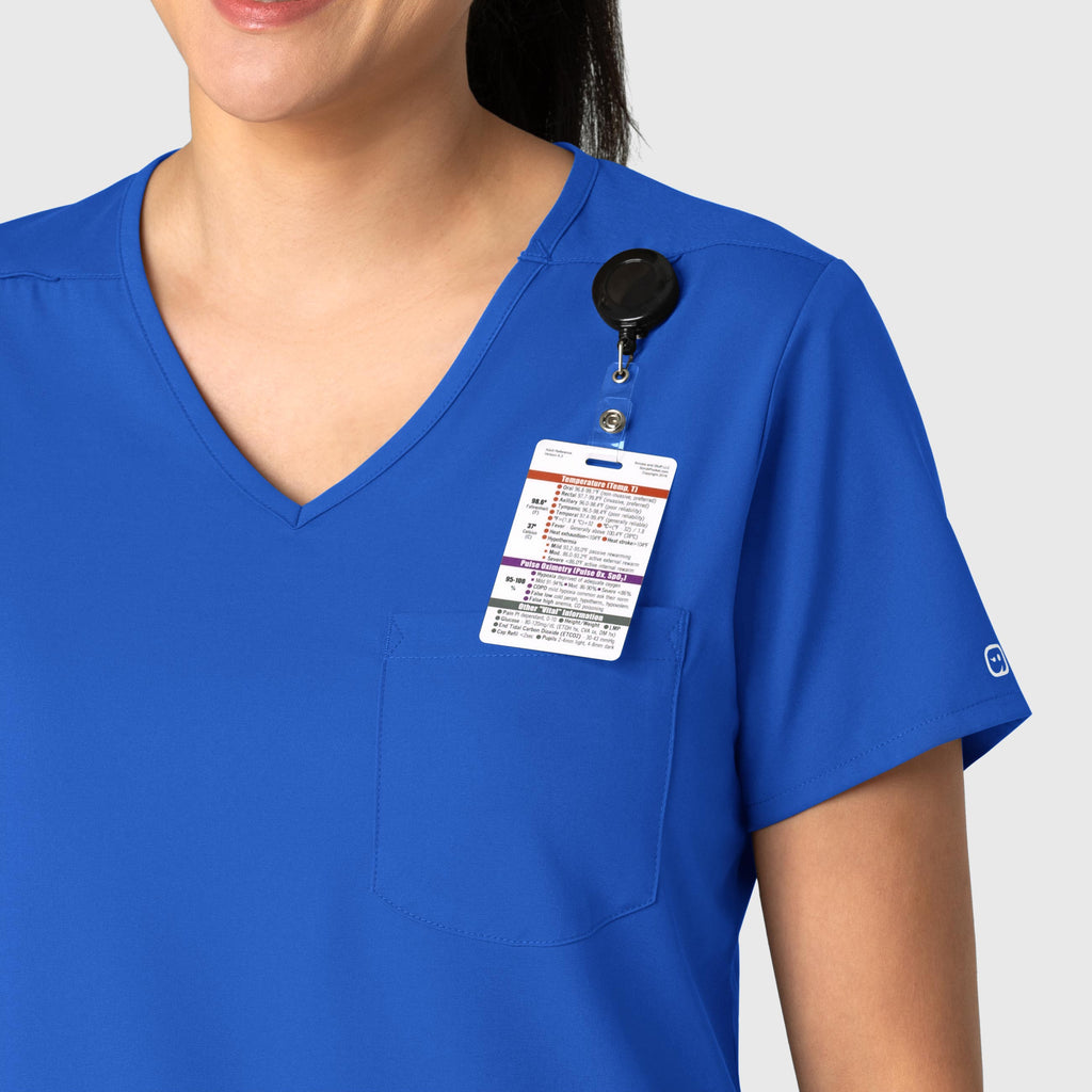 Boundless 6151 Tuck-In Scrub Top Royal