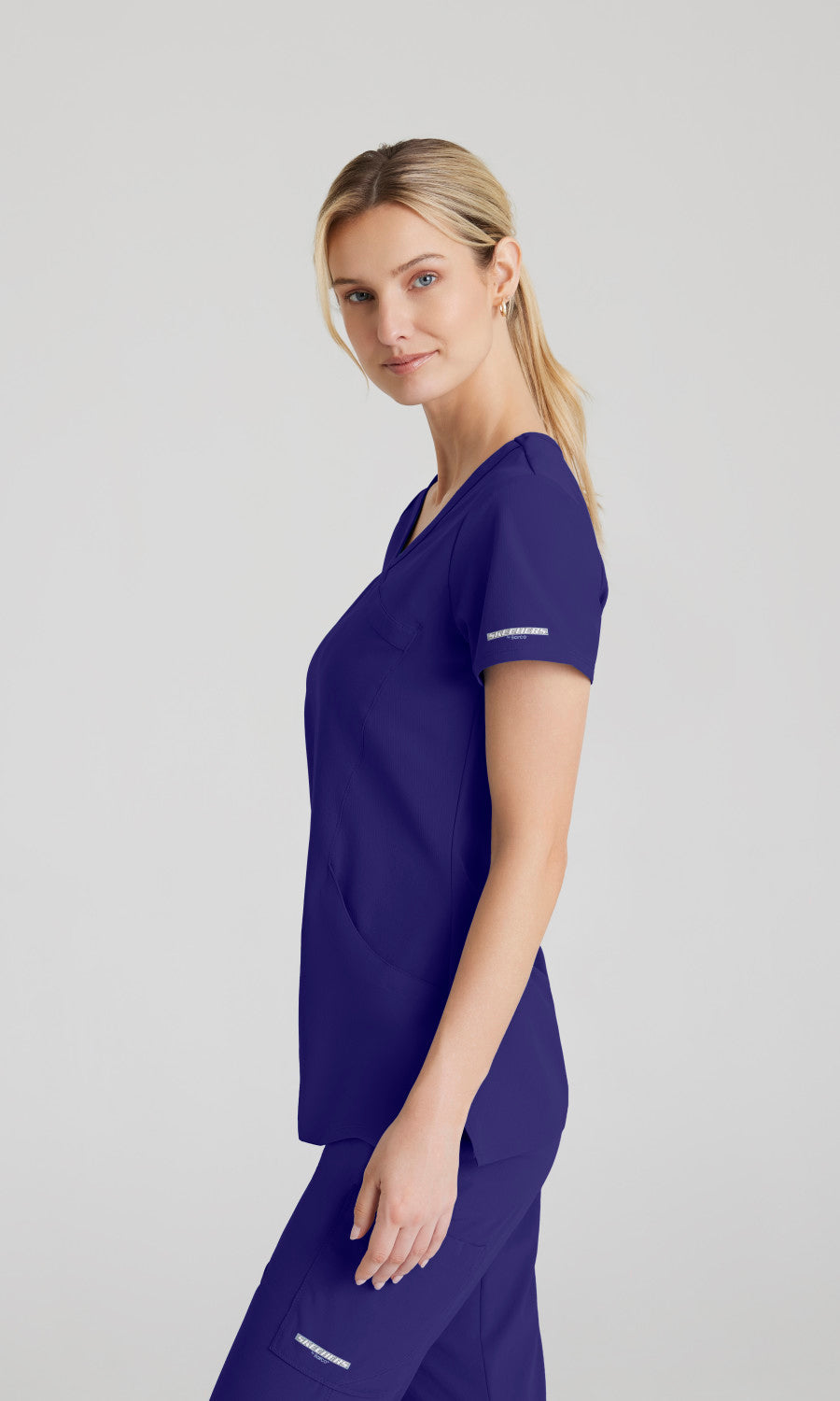 Skechers SK102 Reliance Scrub Top New Grape