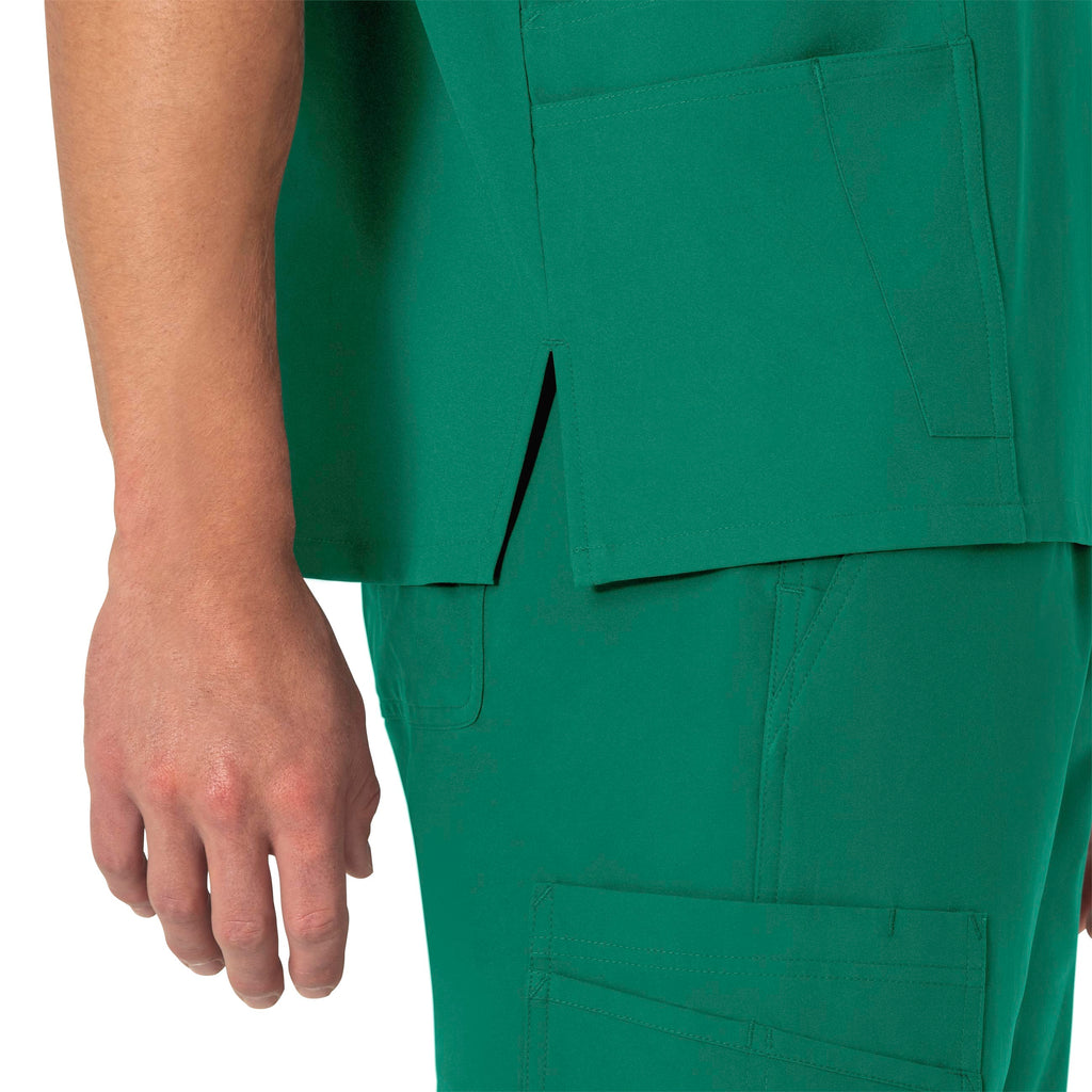 Force Essentials C15013 Unisex V-Neck 6-Pocket Scrub Top Hunter