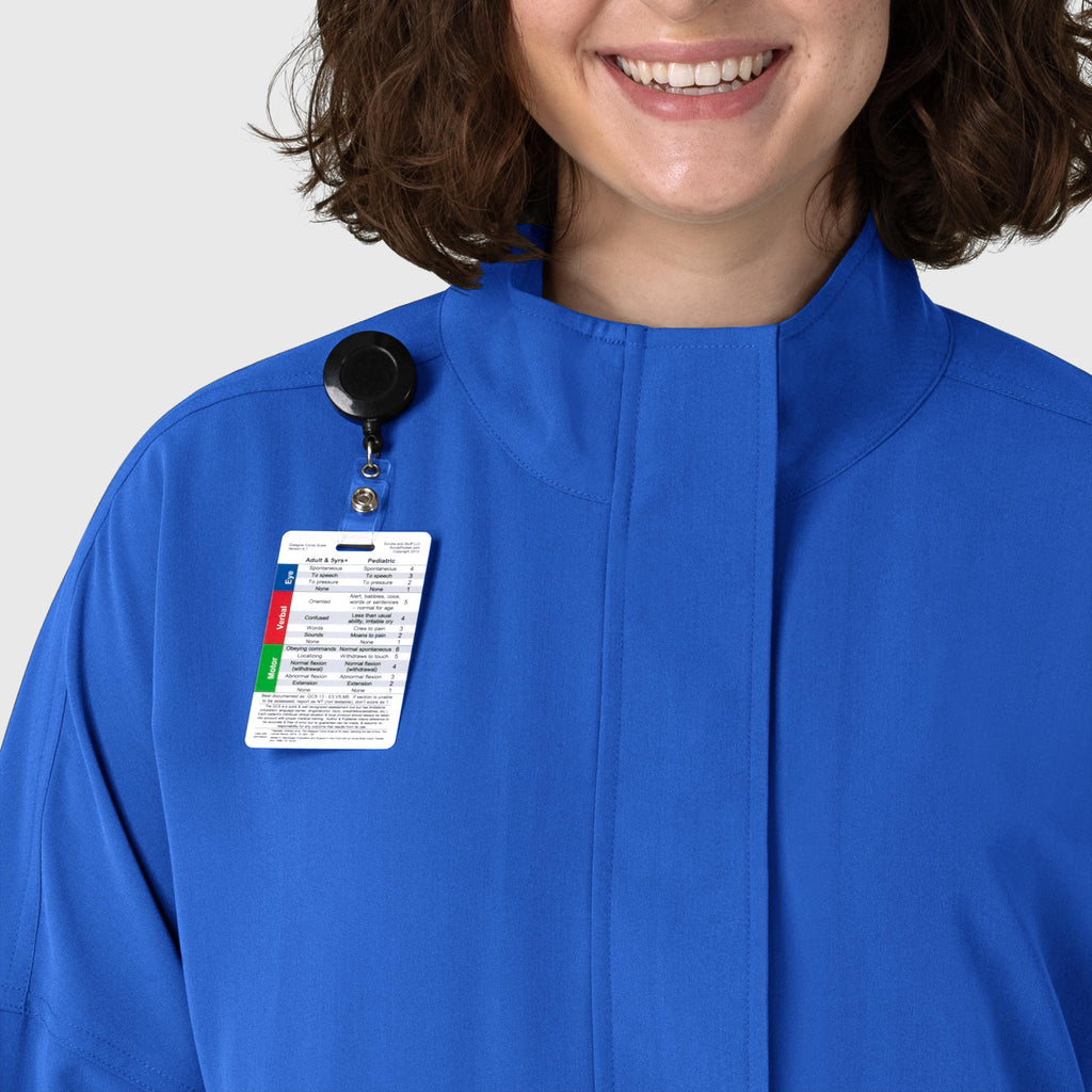 Layers 8132 Germs Happen Packable Scrub Jacket Royal