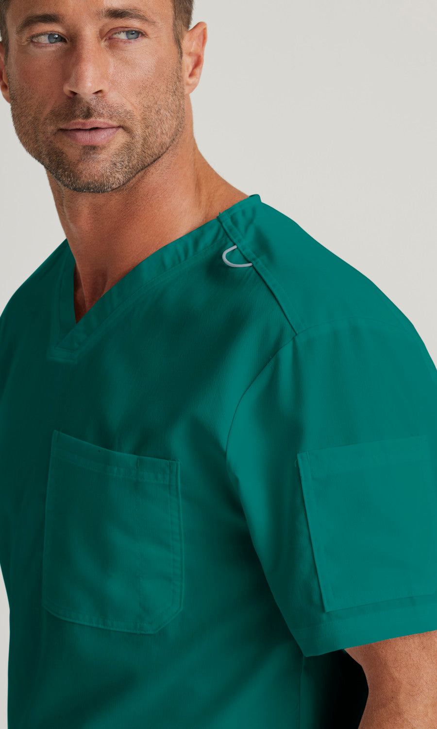 Grey's Anatomy GRT091 Evan Scrub Top Hunter Green