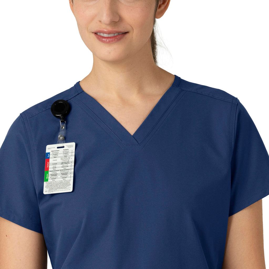 Force Essentials C12113 V-Neck Scrub Top Navy