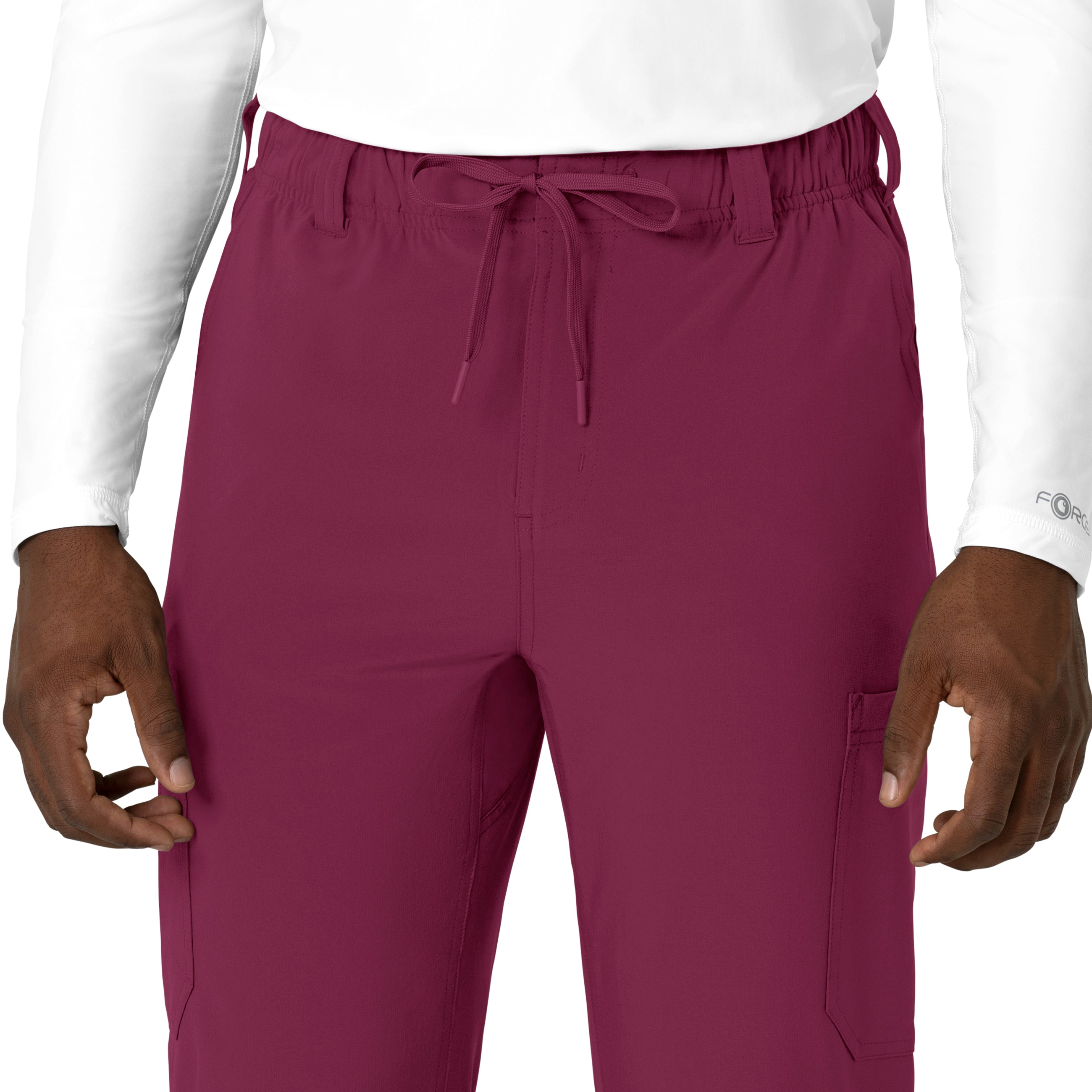 Force Cross-Flex C56410 Men's Straight Leg Scrub Pants Wine