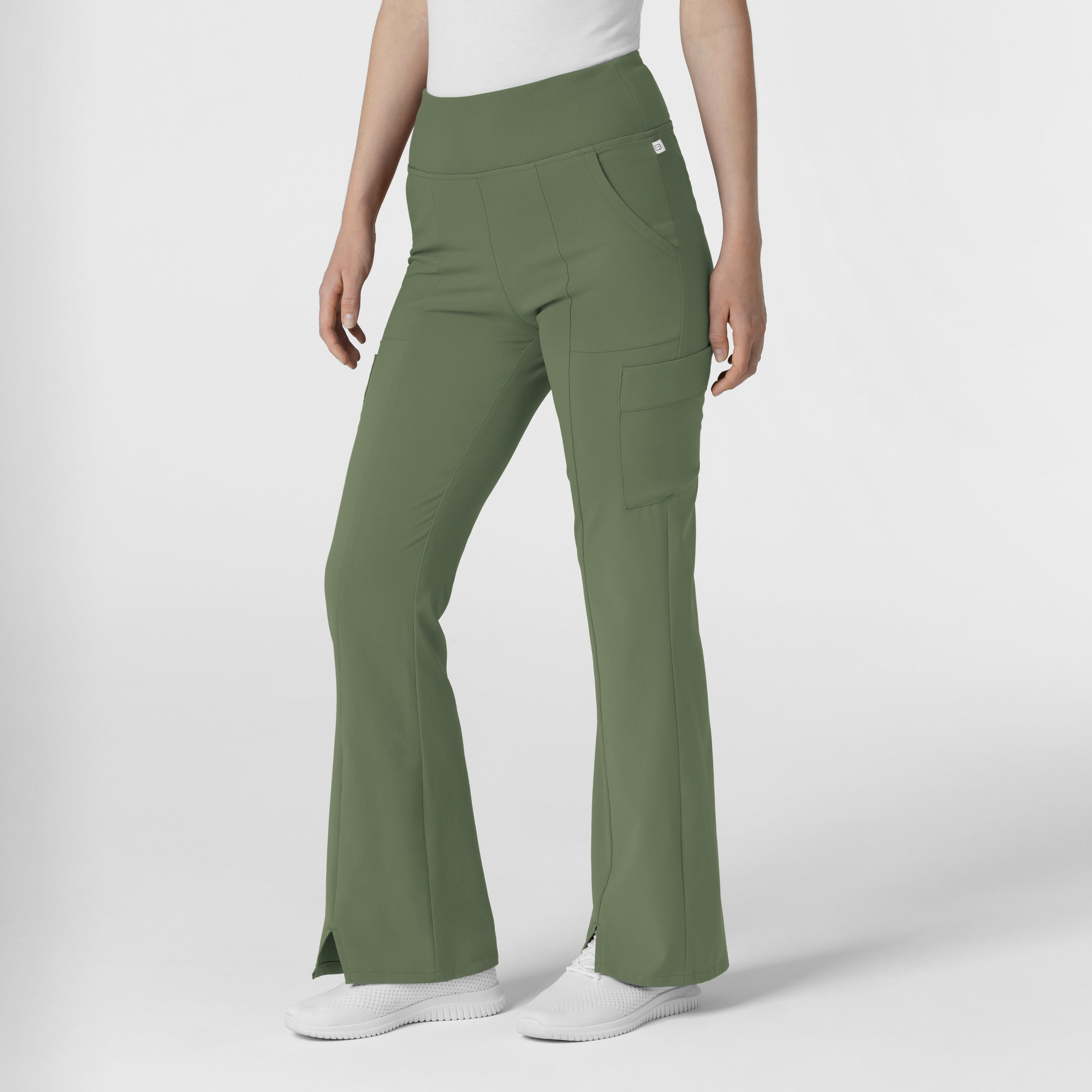 RENEW 5534 Cargo Flare Scrub Pants Olive
