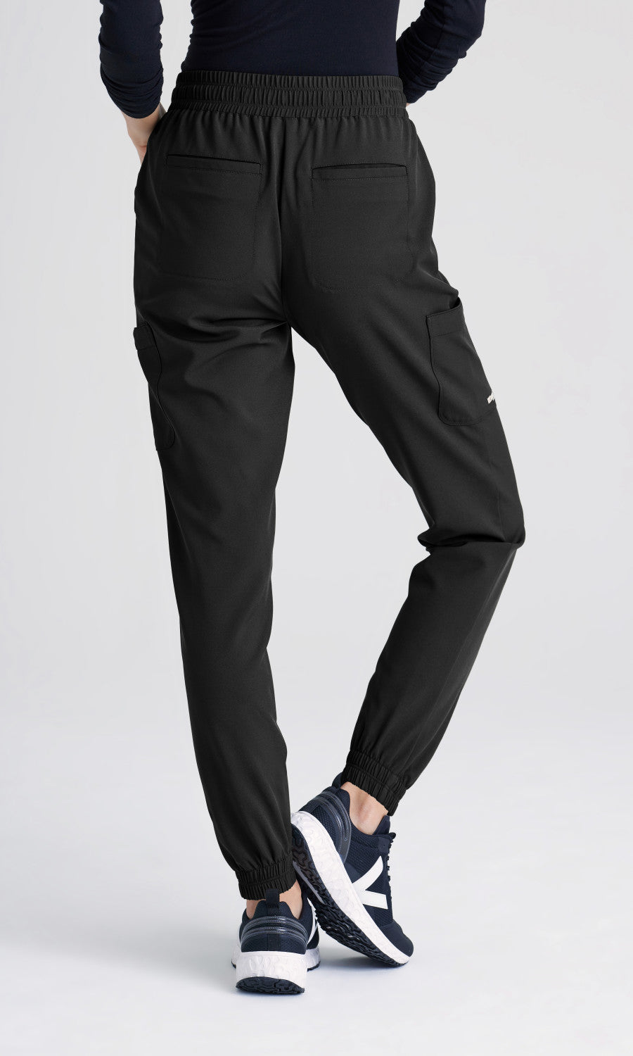 Grey's Anatomy Evolve GSSP625 Terra Scrub Joggers Black