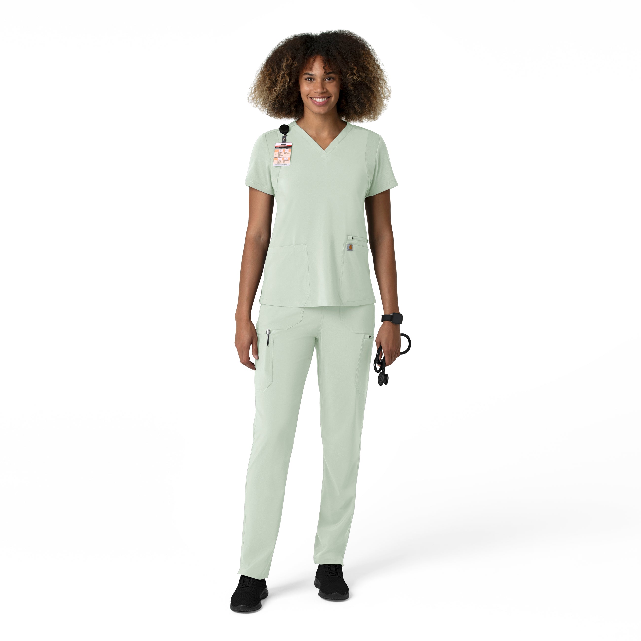 Force Cross-Flex C53210 Women's Straight Leg Cargo Scrub Pants Big Sky