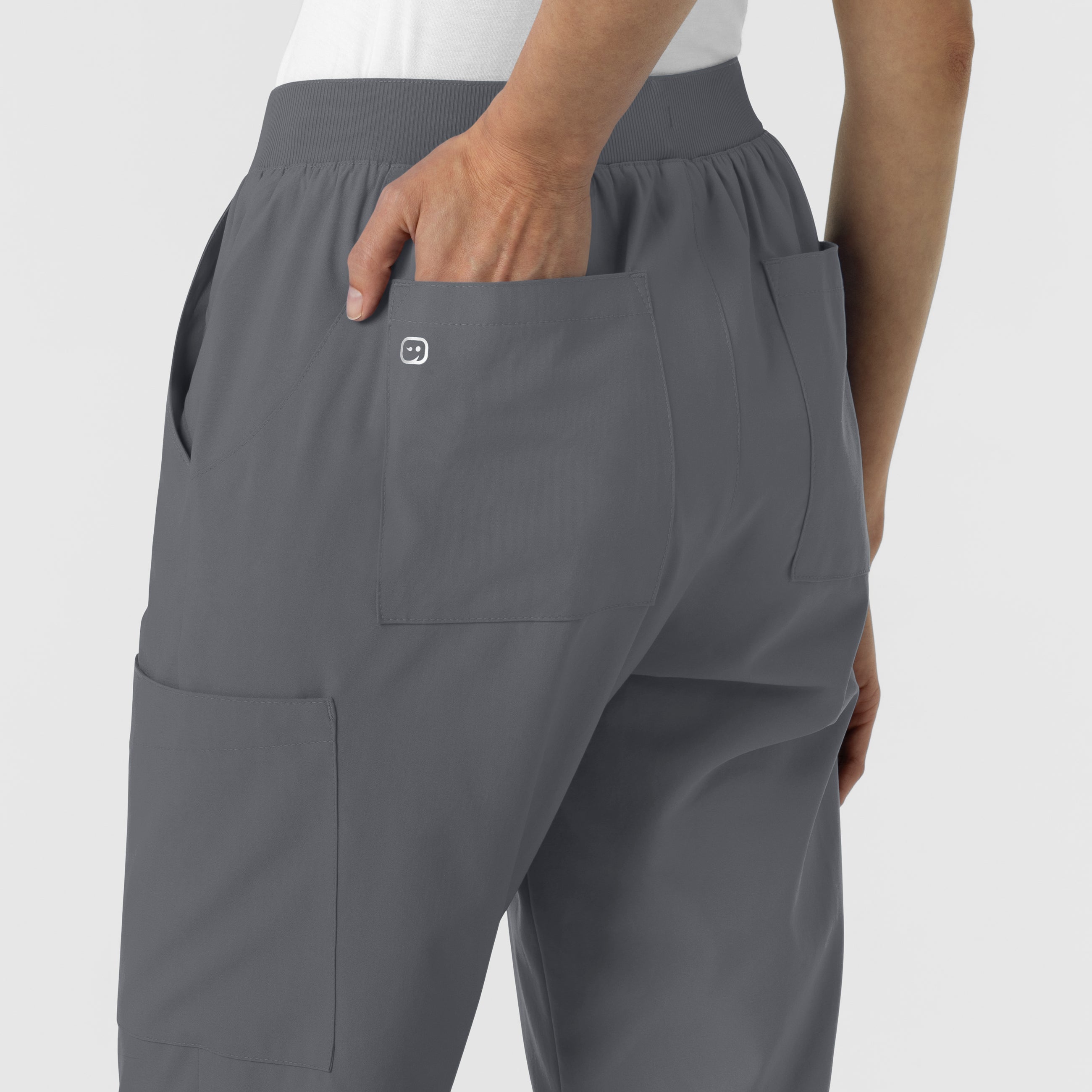 W123 5145 Cargo Utility Scrub Pants Pewter