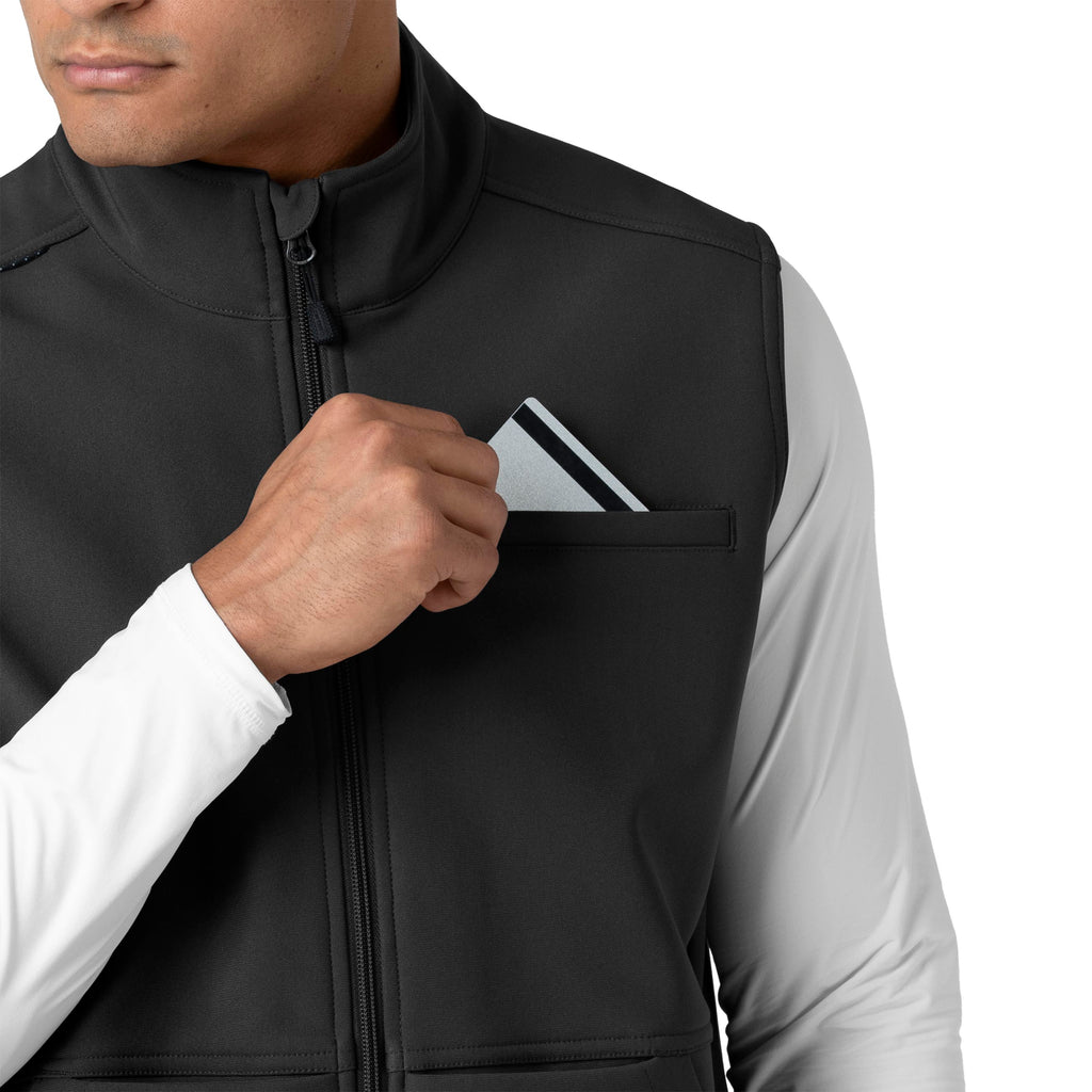 Rugged Flex C82023 Men's Bonded Fleece Vest Black