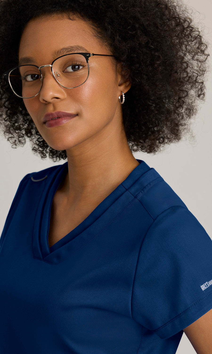 Grey's Anatomy GRT261 Evelyn Scrub Top Indigo
